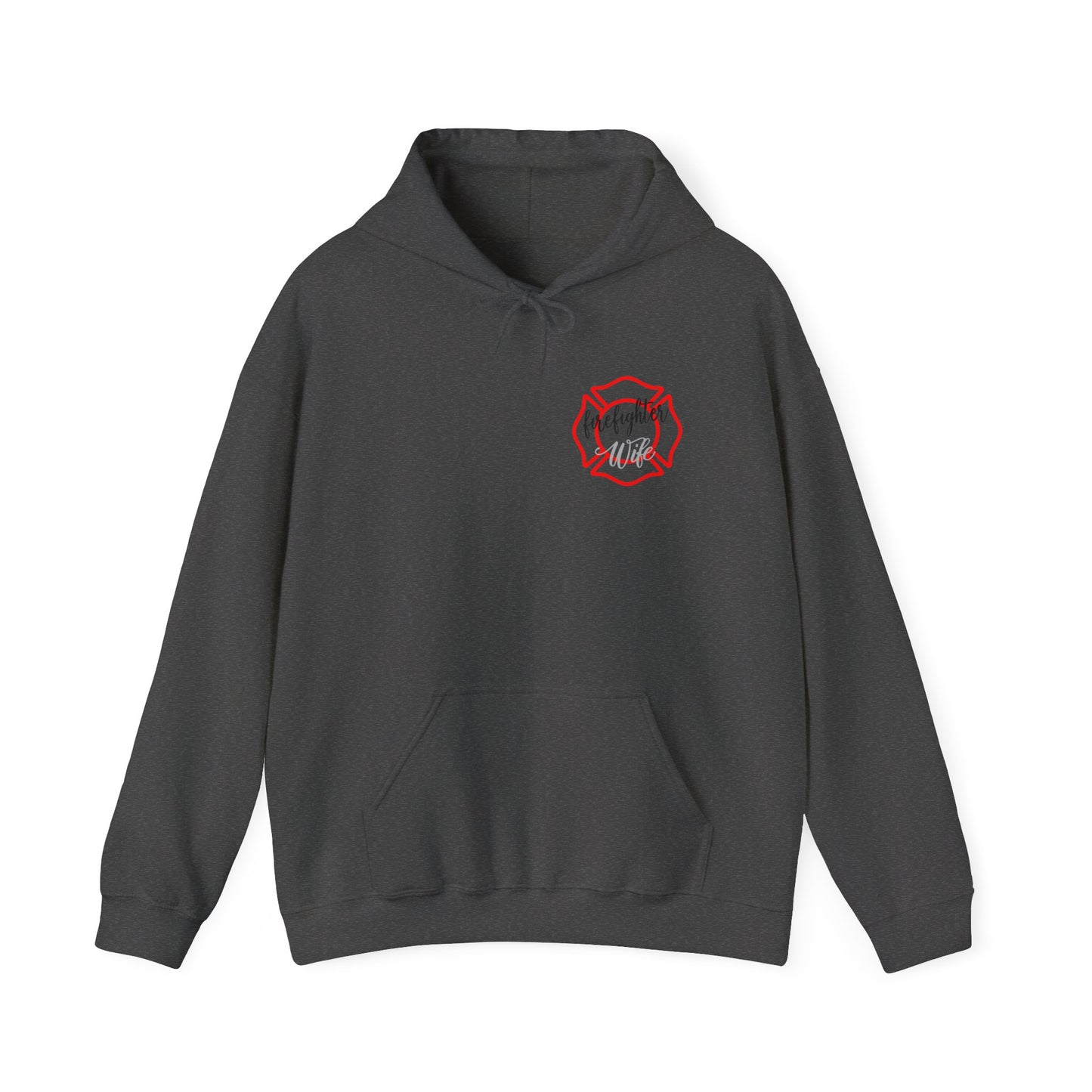 Firefighter Wife Hooded Sweatshirt - Unisex Heavy Blend with Uplifting Design
