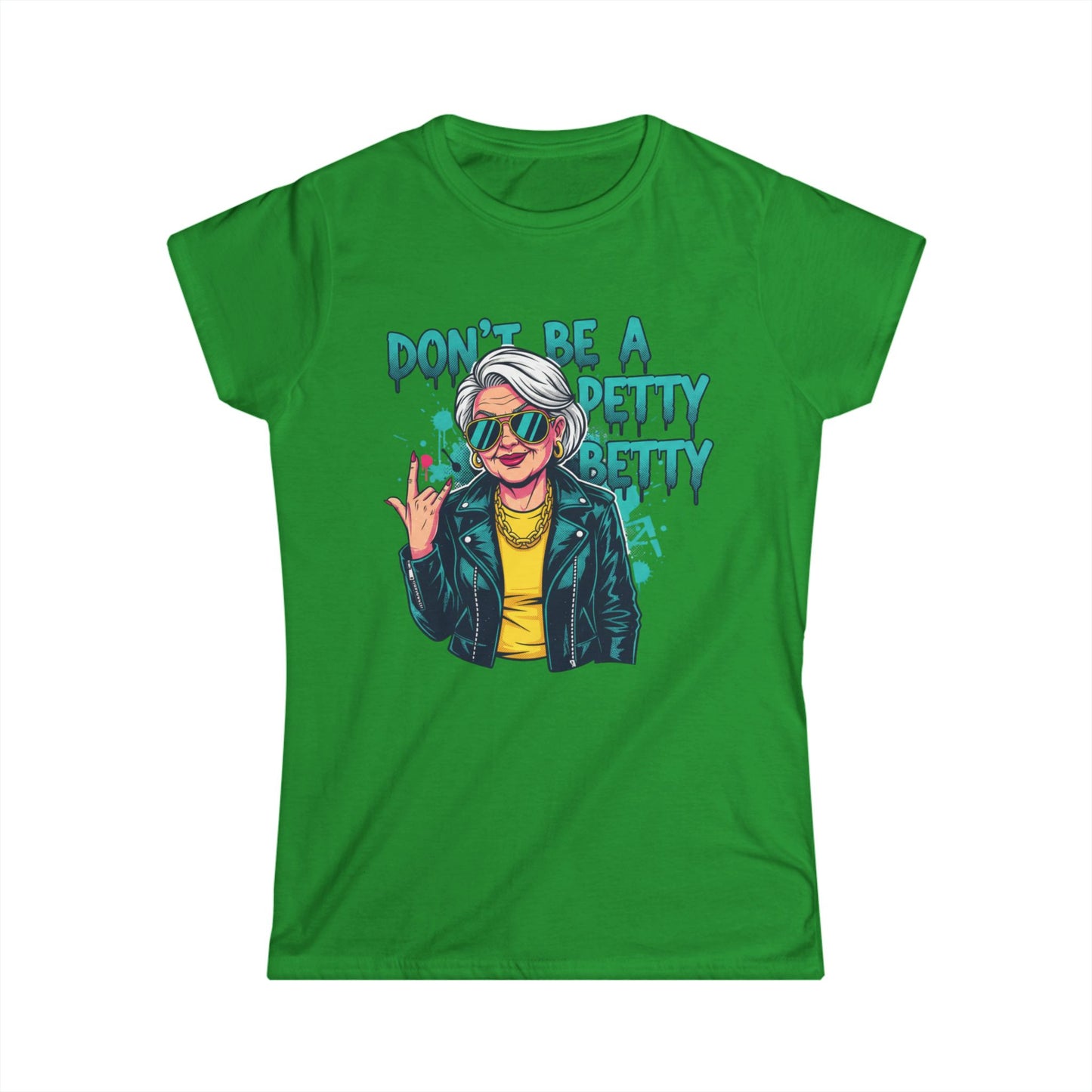 Don't Be A Petty Pretty Tee | Retro Punk Woman Graphic Shirt