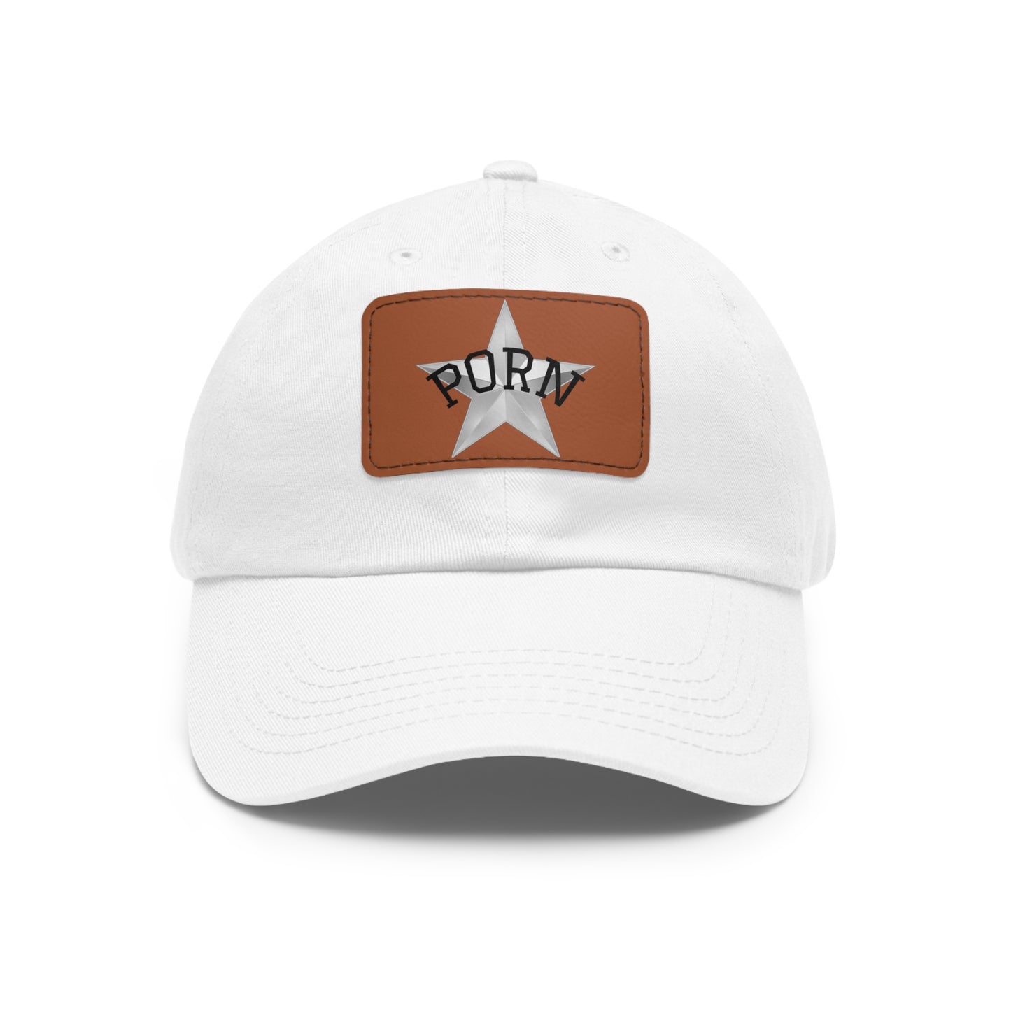 Stylish Dad Hat with Leather Patch, Casual Cap for Men, Summer Accessory, Fun Gift for Dads, Trendy Headwear. fun gifts for her, stylish womens hat