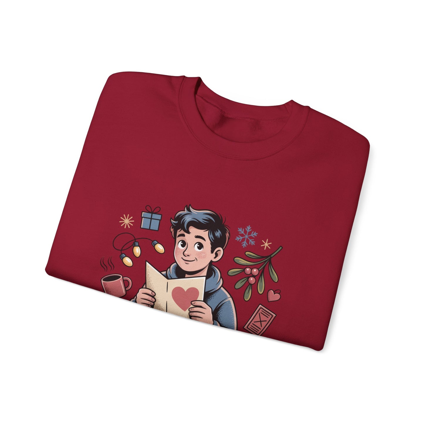Looking for Holidate Sweatshirt | Holiday Romance Illustration