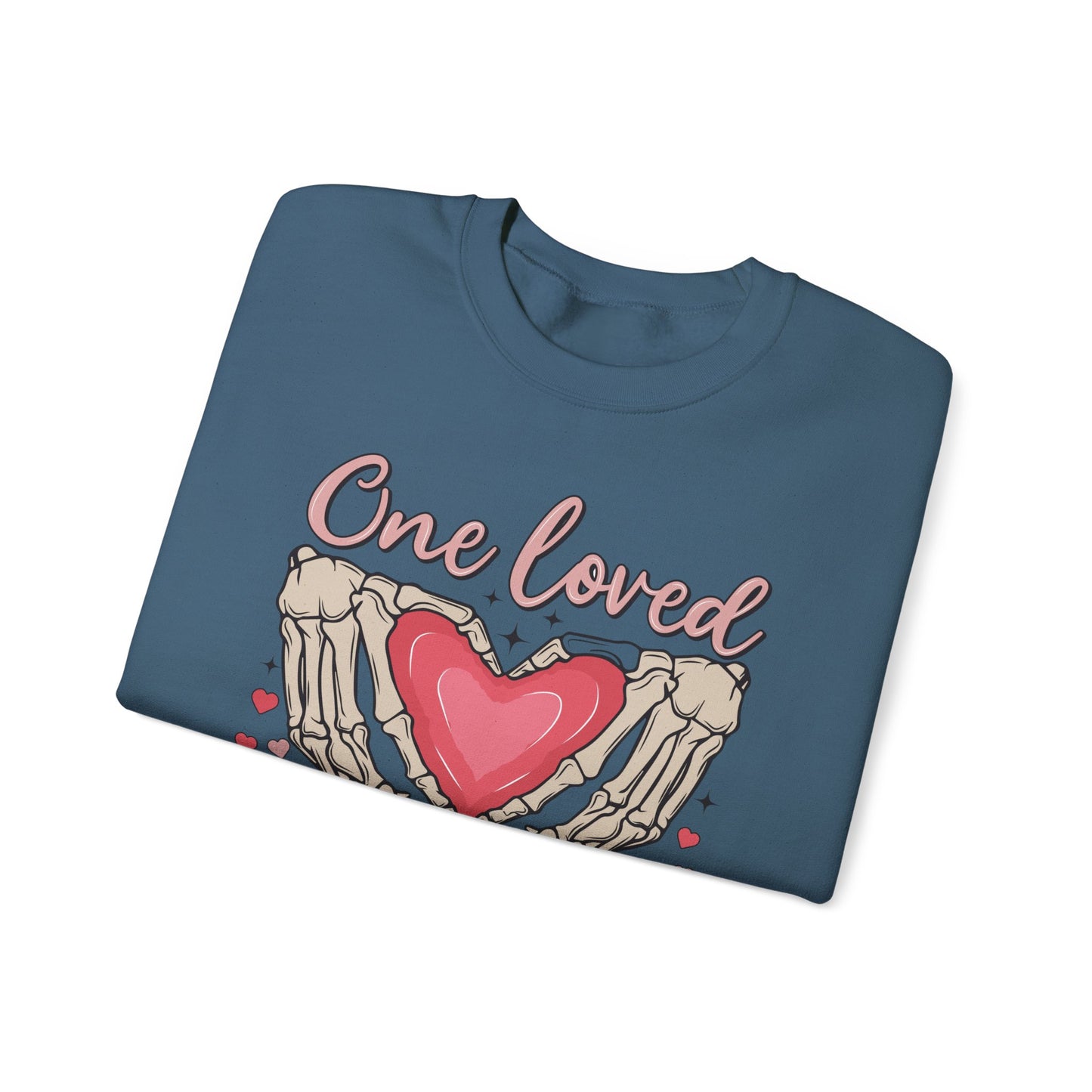 One Loved Mama Crewneck Sweatshirt, Perfect Gift for Moms, Cozy Layer for Birthdays, Mother's Day, Heartfelt Gift Idea