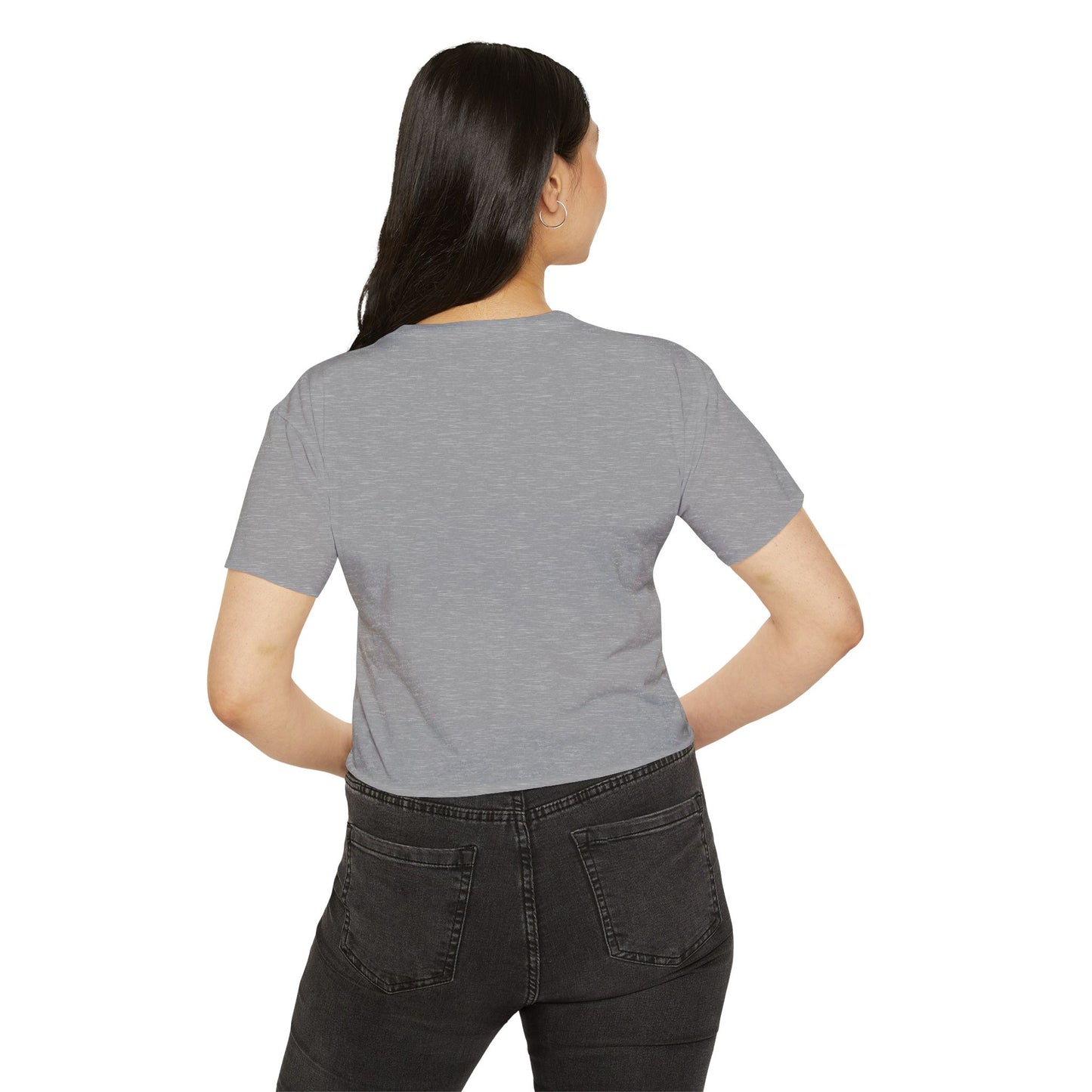 Crop Top — "Just the Bartender" Retro Graphic Festival Tee