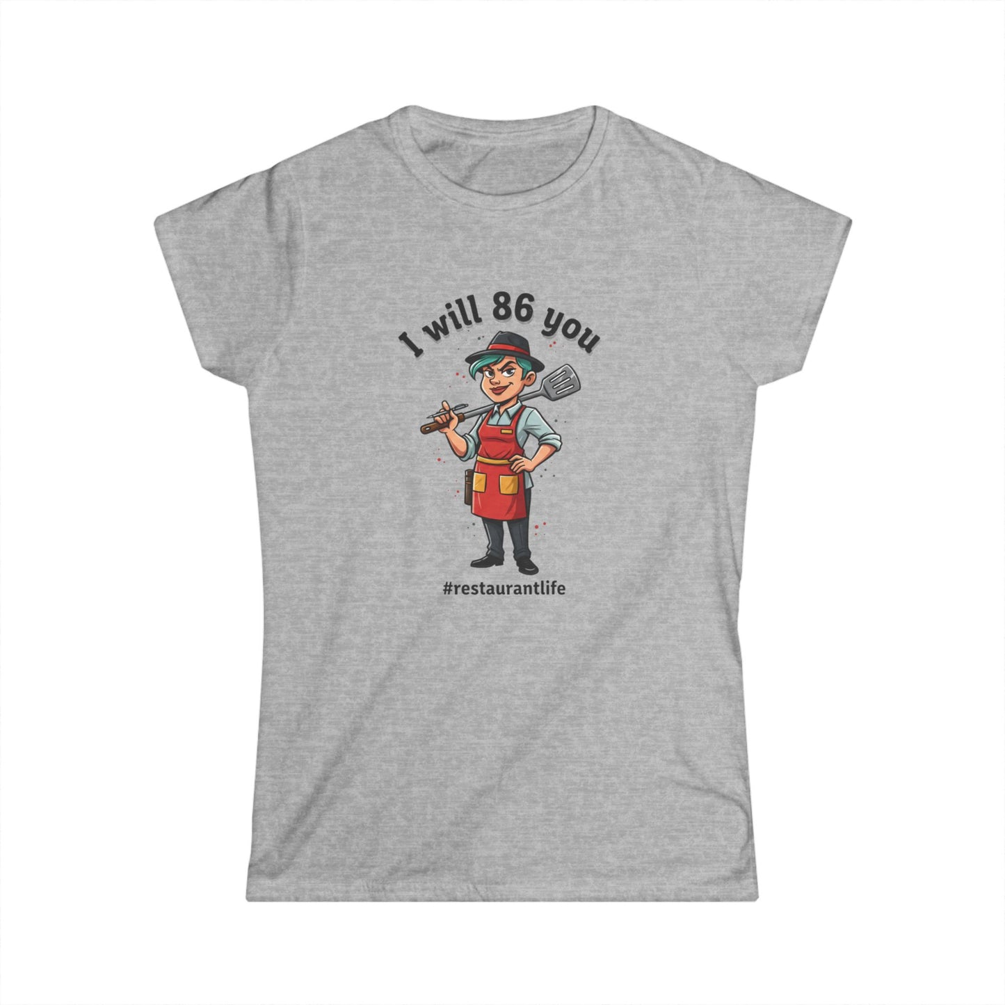 I Will 86 You waiter graphic Tee | Restaurant Life, Kitchen Staff Shirt, funny tee
