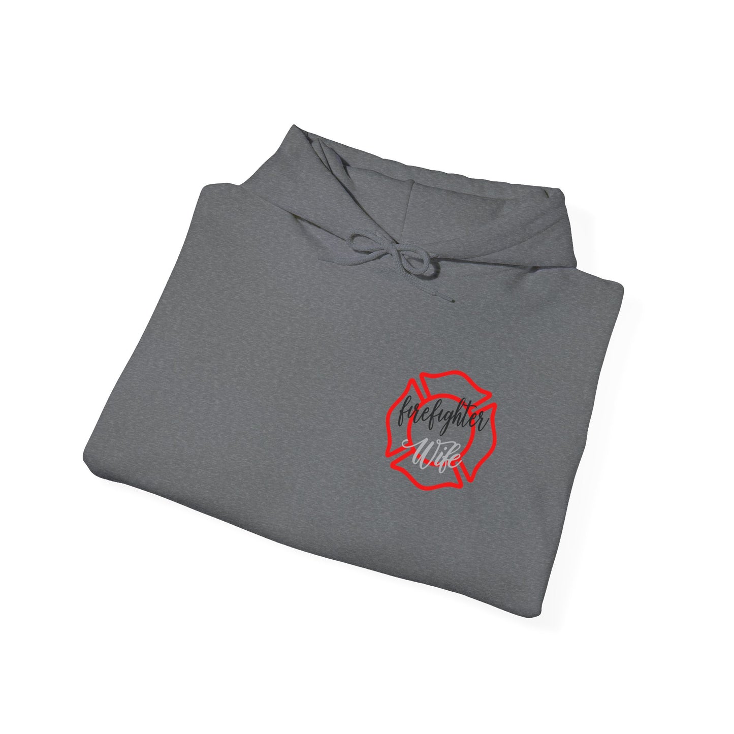 Firefighter Wife Hooded Sweatshirt - Unisex Heavy Blend with Uplifting Design