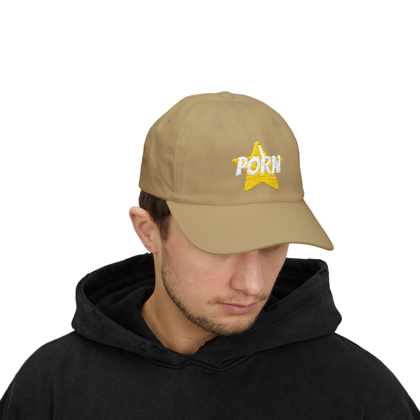 Playful Dad Cap with 'PORN' Design - Trendy Unisex Hat for Casual Wear, Great Gift for Him, Perfect for Summer Events, Festivals, funny hat, statement hat, gifts for her
