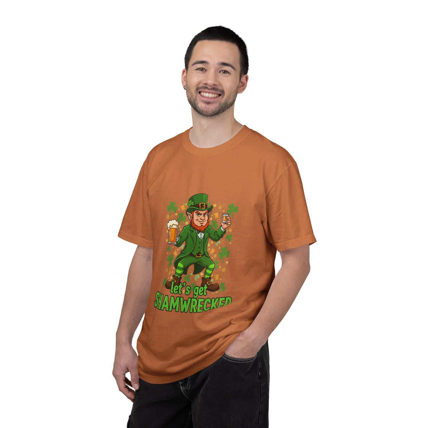 Let's Get Shamwrecked T-shirt | Leprechaun Beer St. Patrick's Day Tee