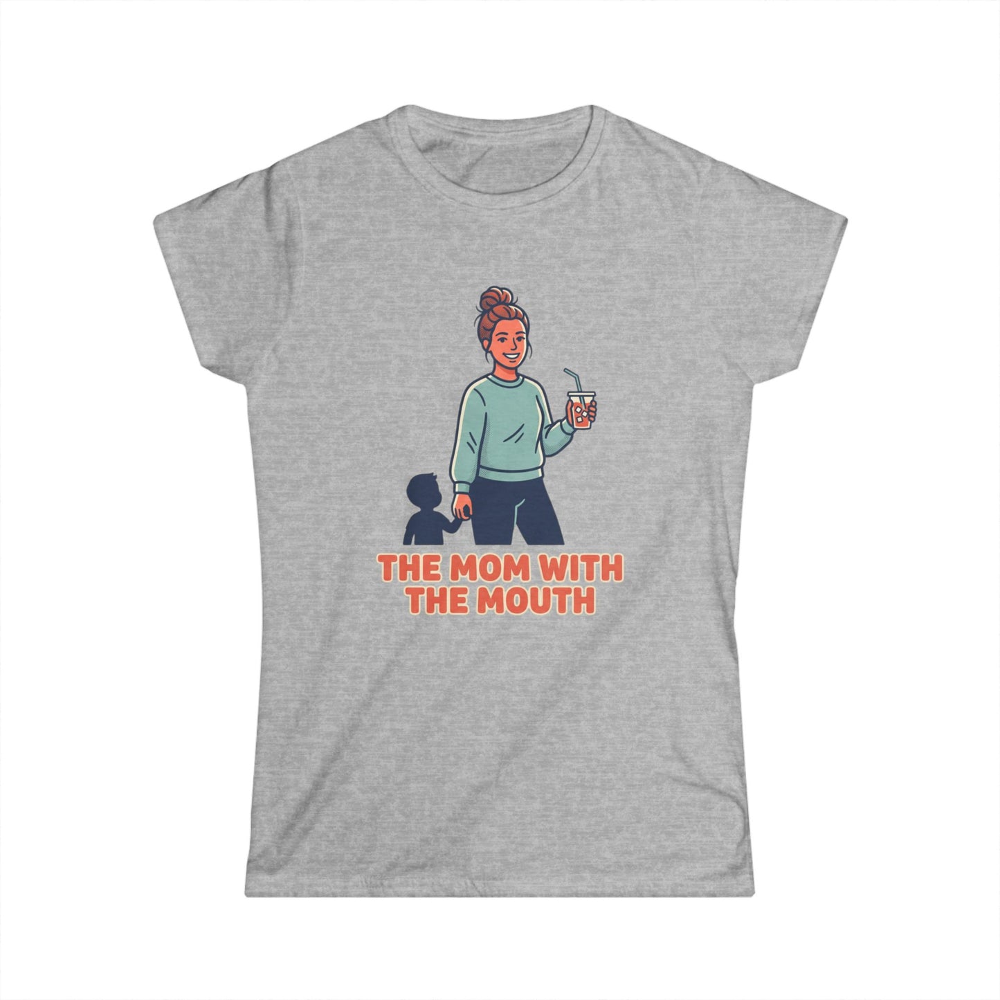 The Mom With The Mouth Tee — Funny Mom Graphic T-Shirt