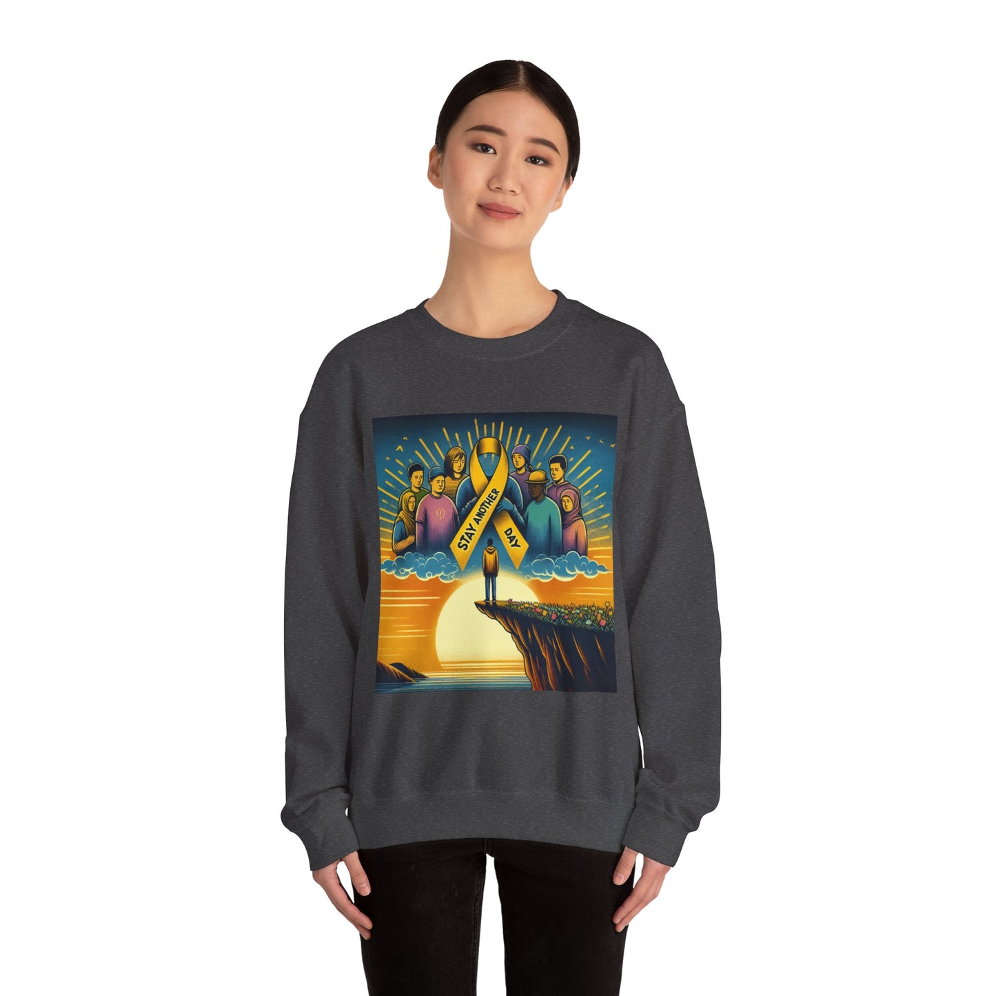 Suicide Prevention Awareness Sweatshirt, Stay Another Day, You Matter, Mental Health Support, Crewneck Jumper, Unisex Hoodie