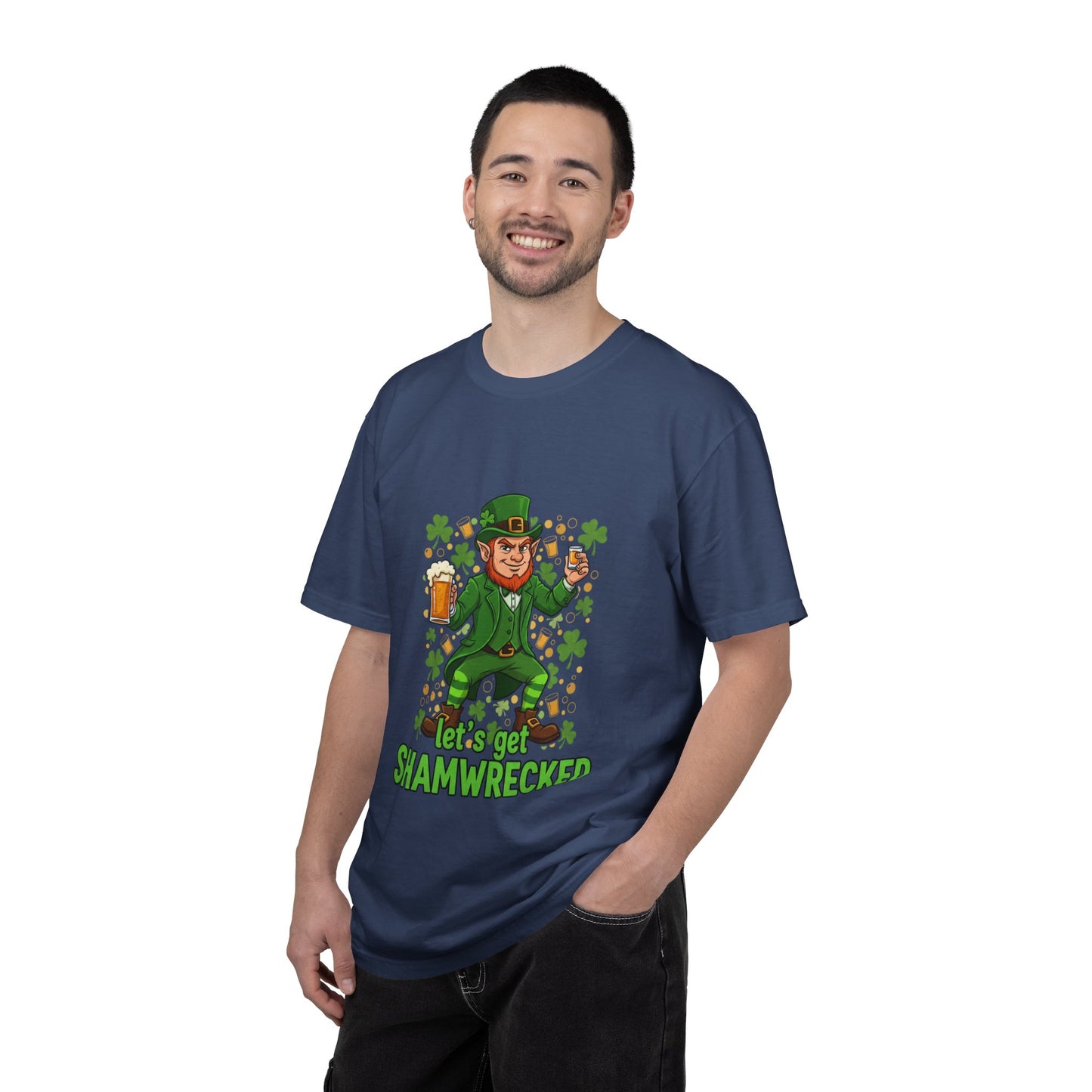 Let's Get Shamwrecked T-shirt | Leprechaun Beer St. Patrick's Day Tee