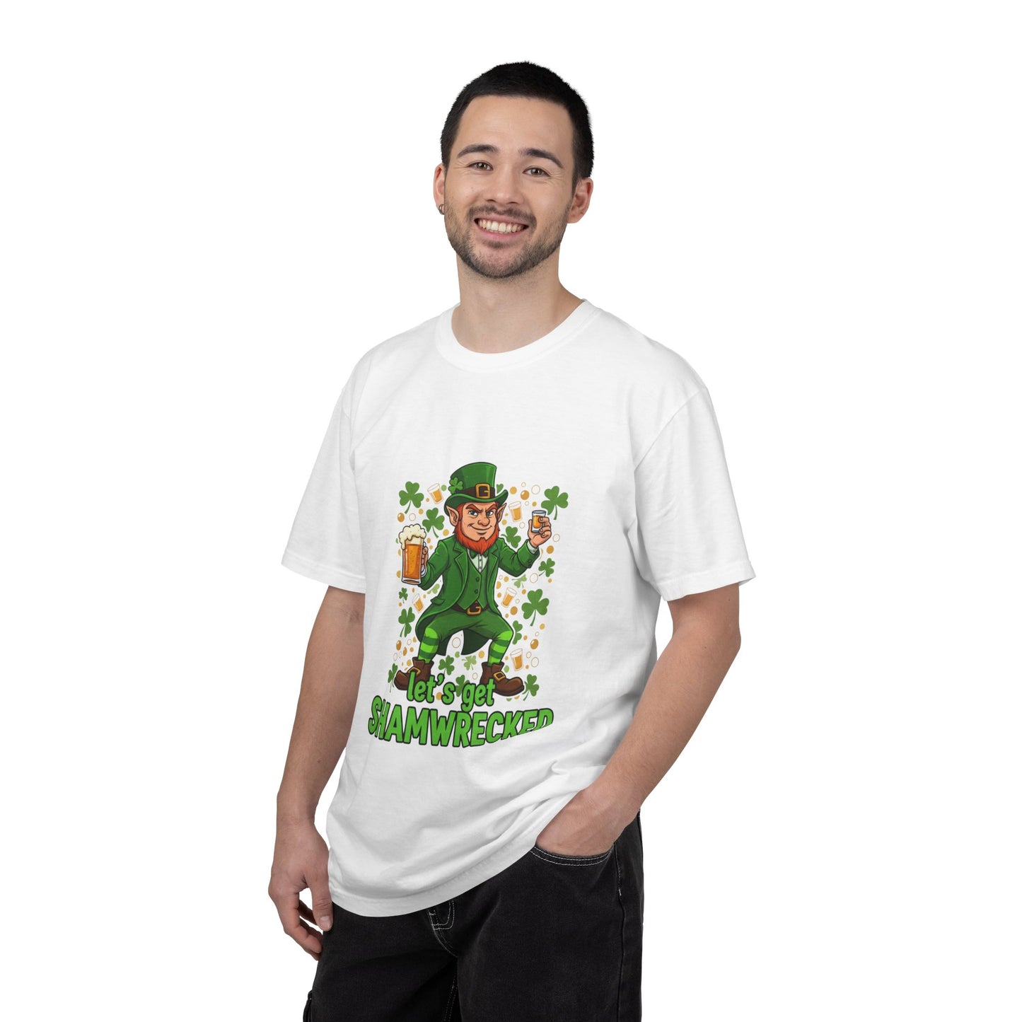 Let's Get Shamwrecked T-shirt | Leprechaun Beer St. Patrick's Day Tee