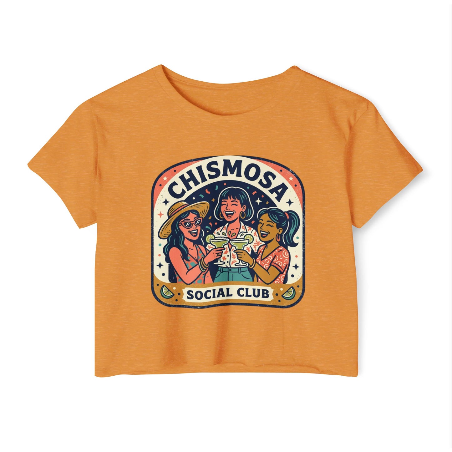 Chismosa Social Club Crop Top — Women's Festival Graphic Tee