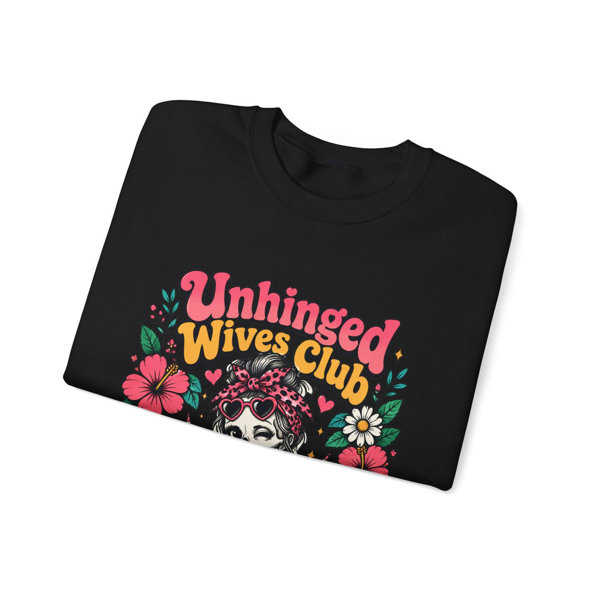 Unhinged Wives Club Skeleton Floral Sweatshirt