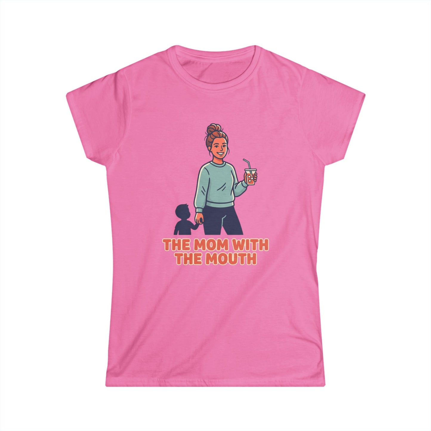 The Mom With The Mouth Tee — Funny Mom Graphic T-Shirt