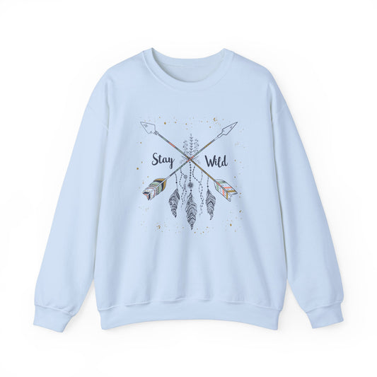 Unisex Crewneck Sweatshirt - Stay Wild Design
