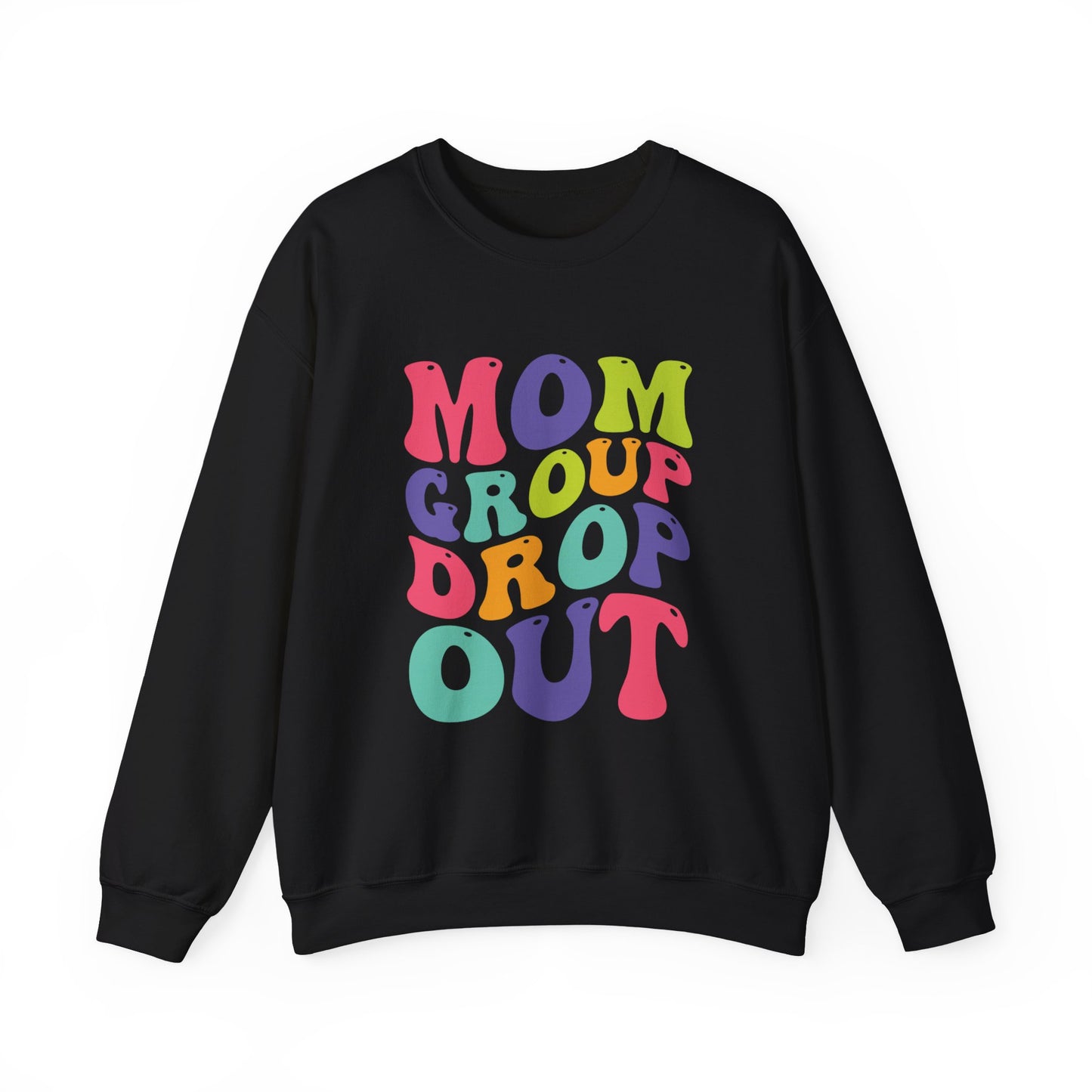 Mom Group Dropout Sweatshirt, Cozy Crewneck, Perfec for Moms, Gift for Mother's Day, Casual Wear, Fun Family Gatherings, gift for her