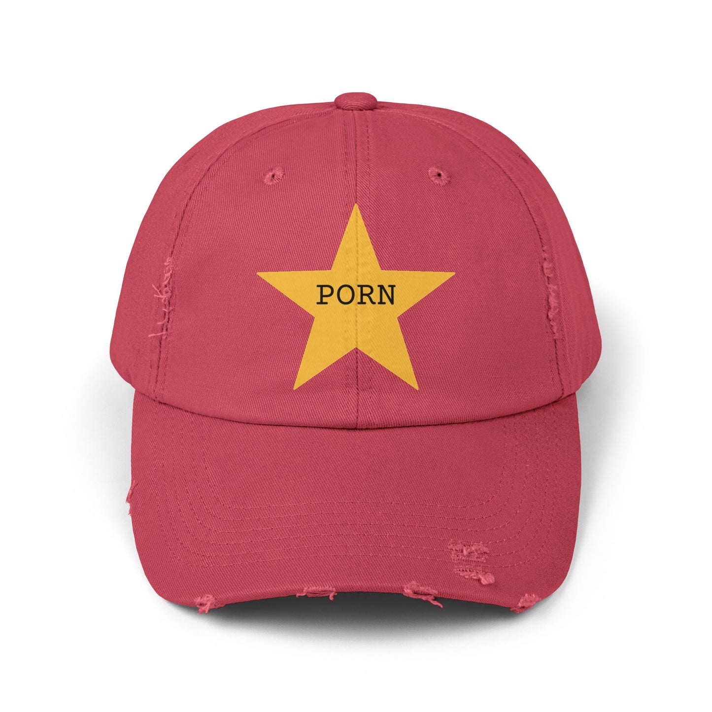 Trendy Unisex Distressed Cap with Statement Design, Casual Hat, Fashion Accessory, Gift for Him, Gift for Her, Everyday Style