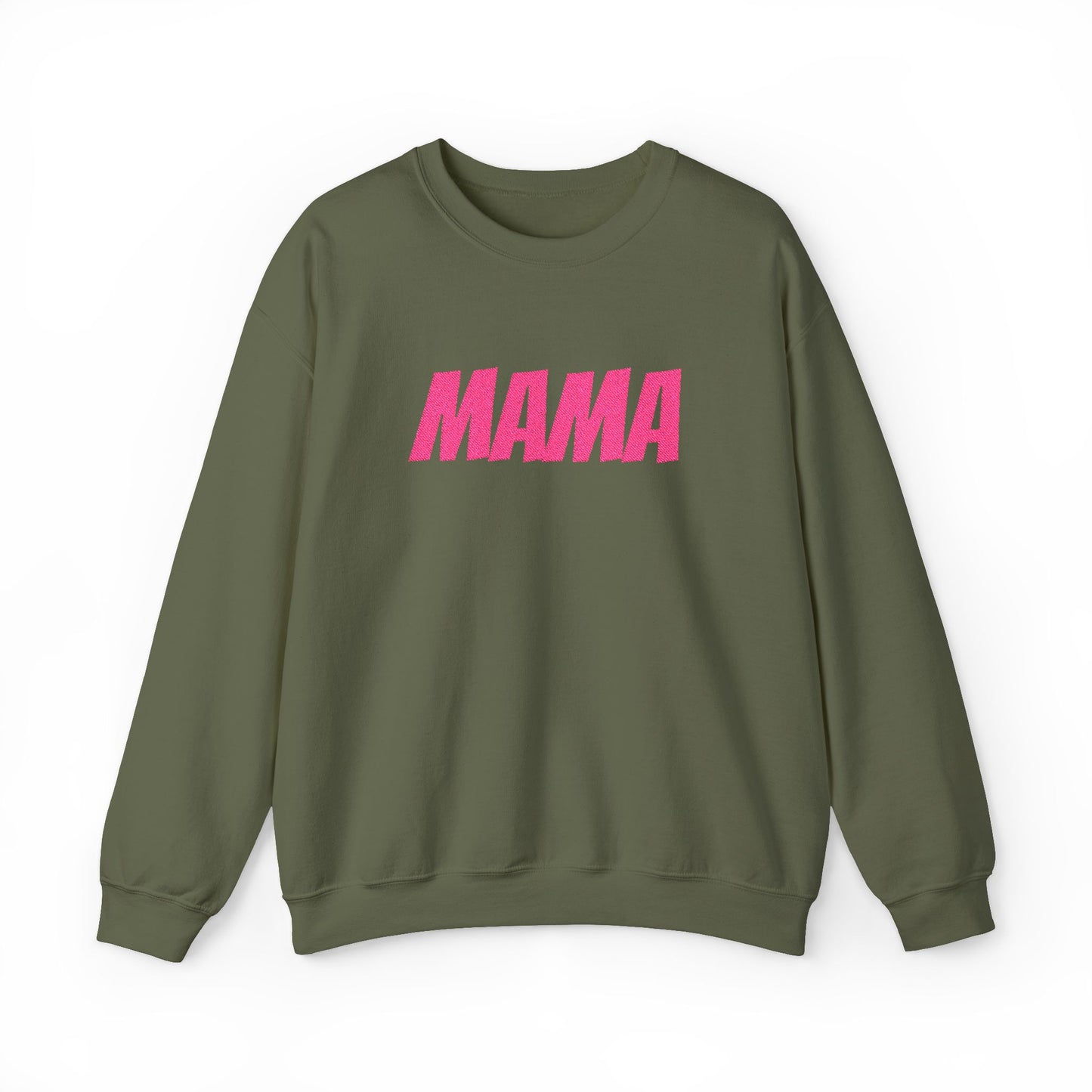 Pink Glitter MAMA Crewneck Sweatshirt | Mama Mom Mother's Day Top