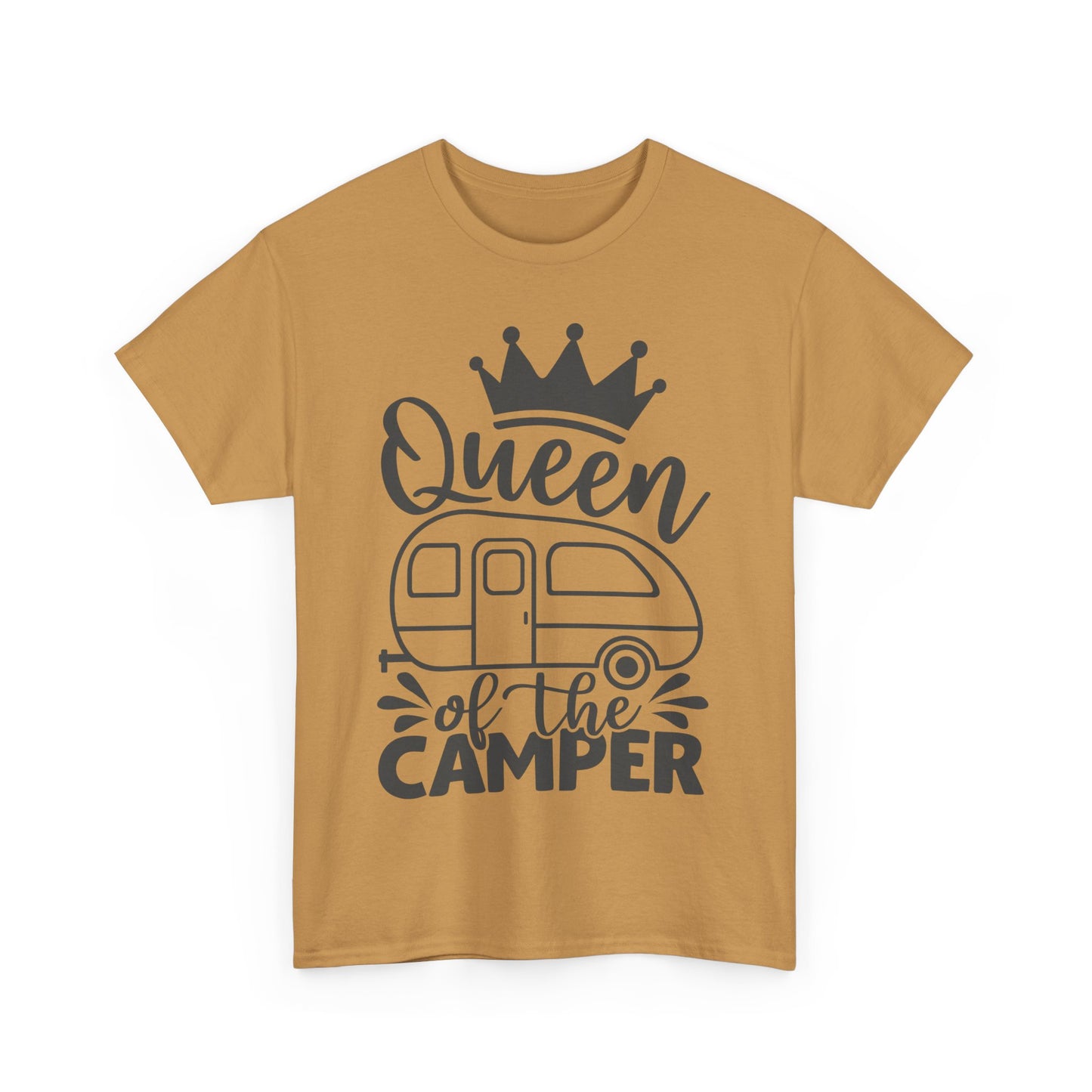 Queen of the Camper Unisex Heavy Cotton Tee - Perfect for Adventure Lovers