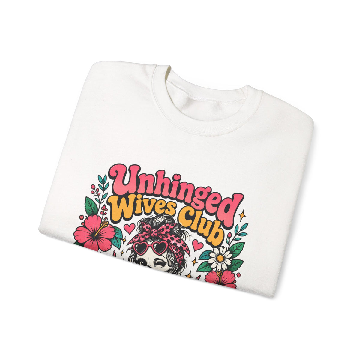 Unhinged Wives Club Skeleton Floral Sweatshirt