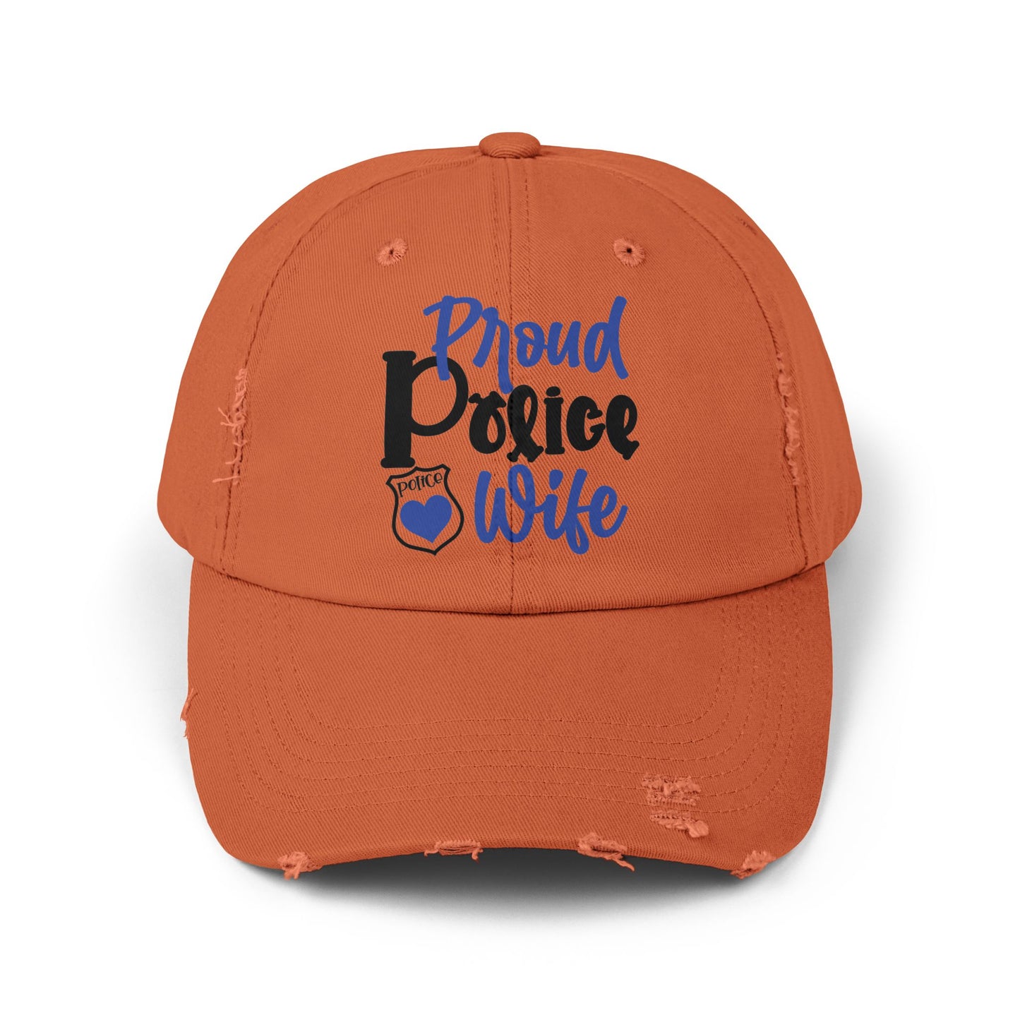 Proud Police Wife Cap, Unisex Distressed Cap for Police Family, Supportive Police Wife Gift, Casual Everyday Hat, Unique Law [...]