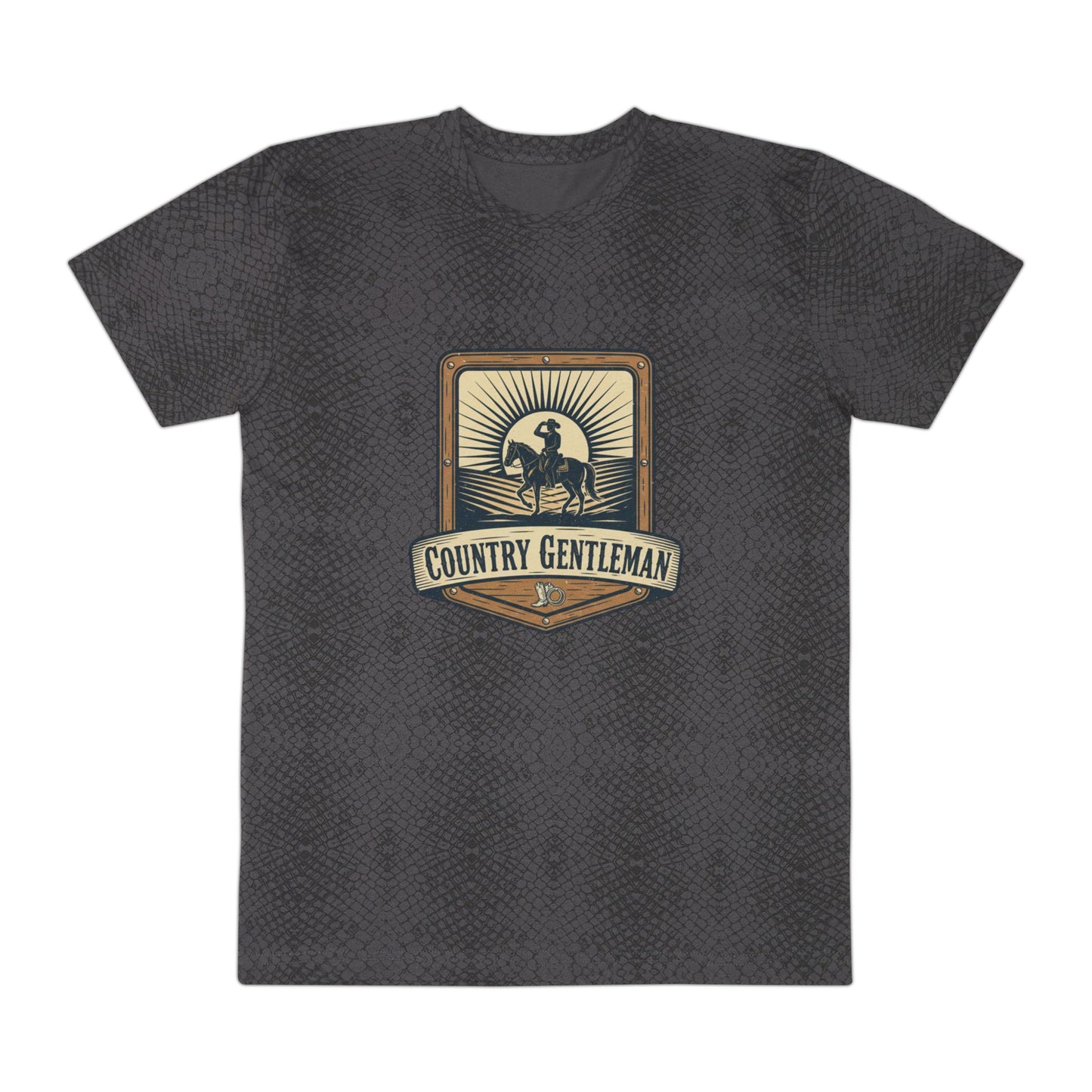 Country Gentleman T‑Shirt — Vintage Western Rodeo Ranch Tee for Men