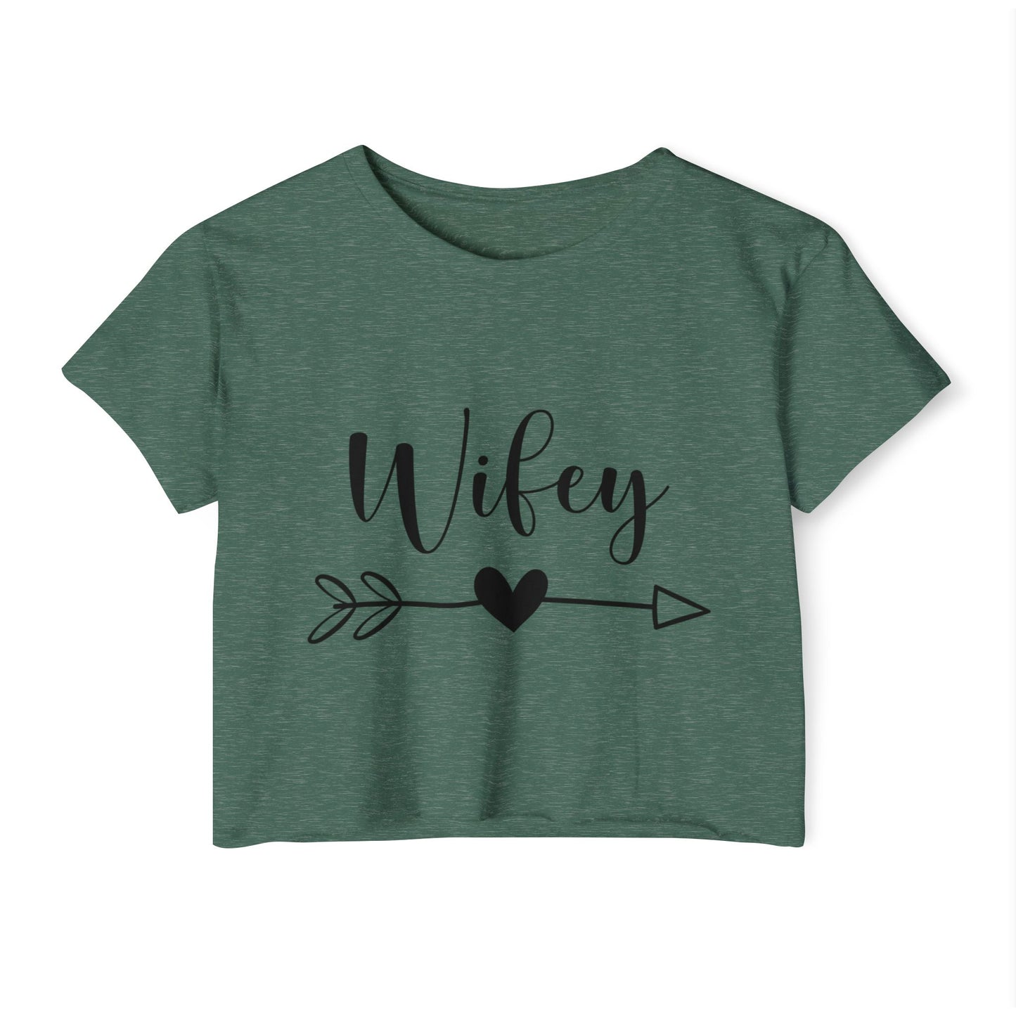 Wifey Festival Crop Top, Women's Crop Tee, Cute Summer Top, Boho Style Shirt, Gift for Her, Anniversary Gift, Trendy Clothing