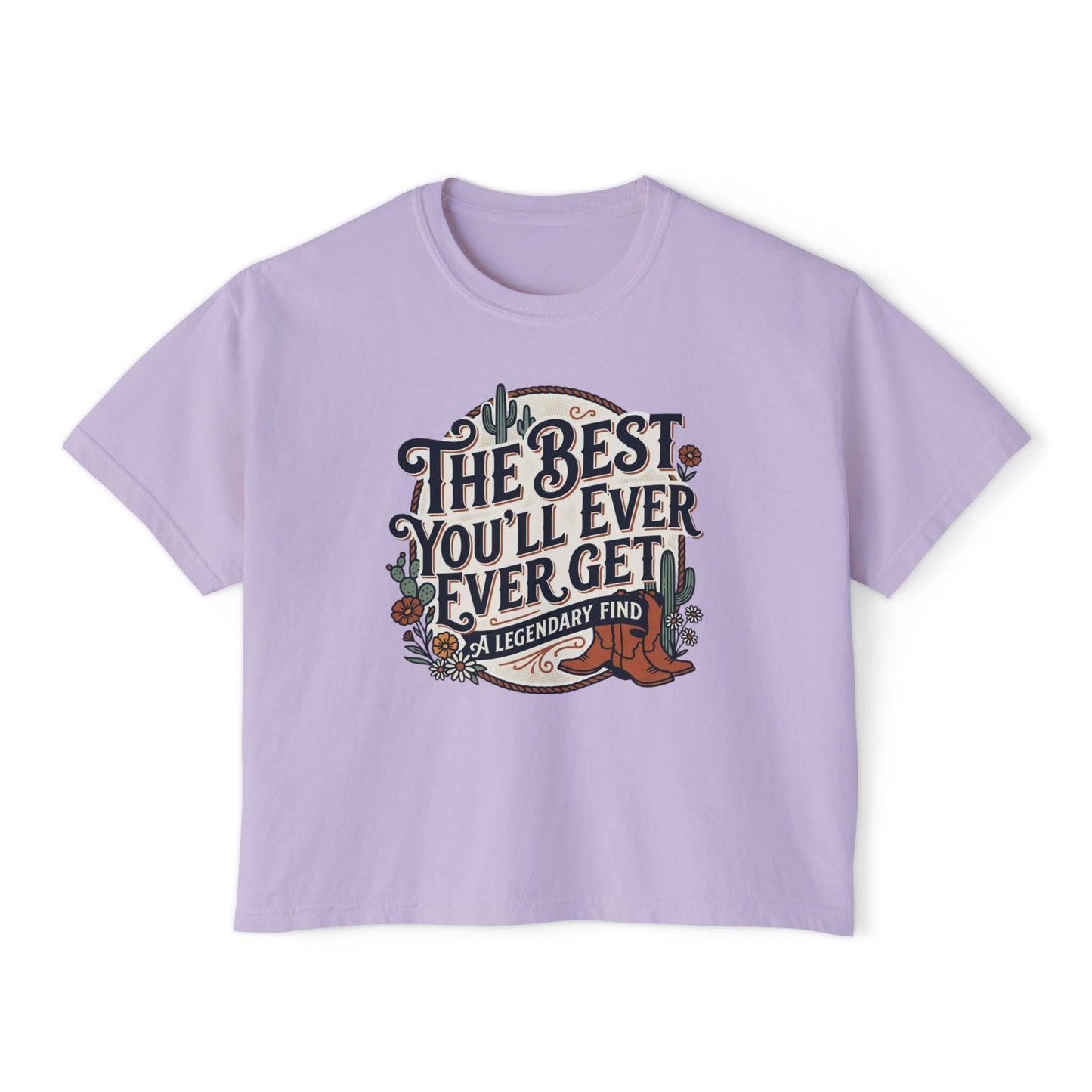 The Best You'll Ever Forget tee | Women's boxy t-shirt, vintage western design