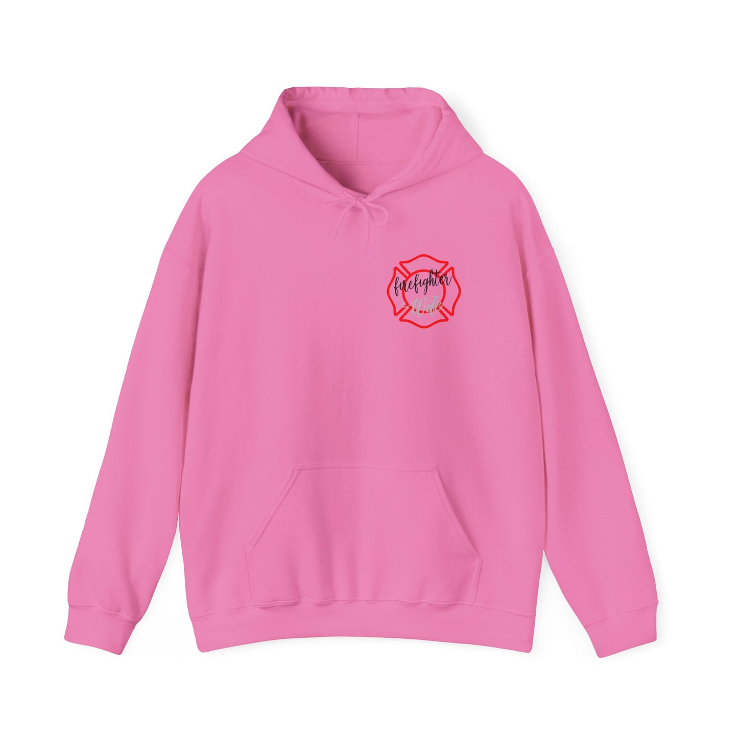 Firefighter Wife Hooded Sweatshirt - Unisex Heavy Blend with Uplifting Design