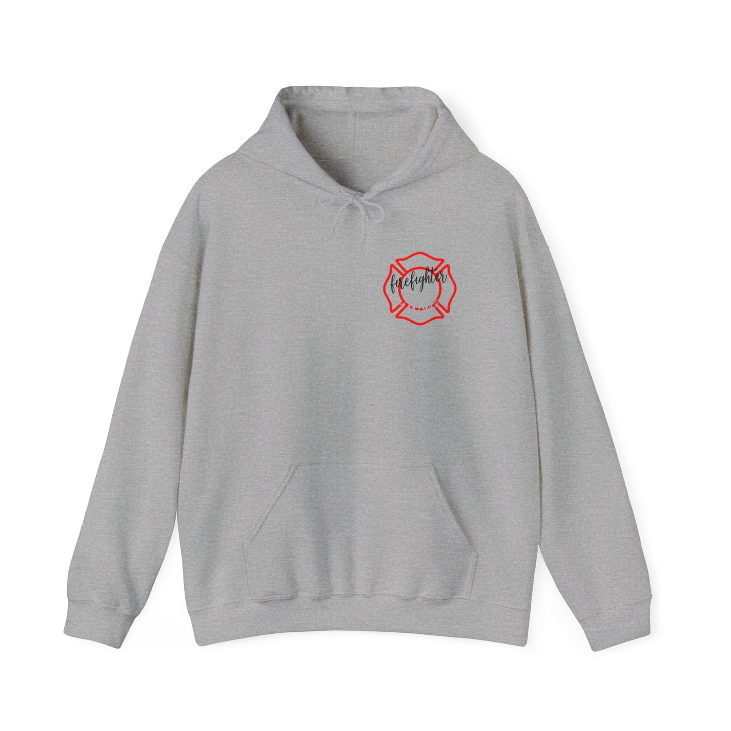 Firefighter Wife Hooded Sweatshirt - Unisex Heavy Blend with Uplifting Design