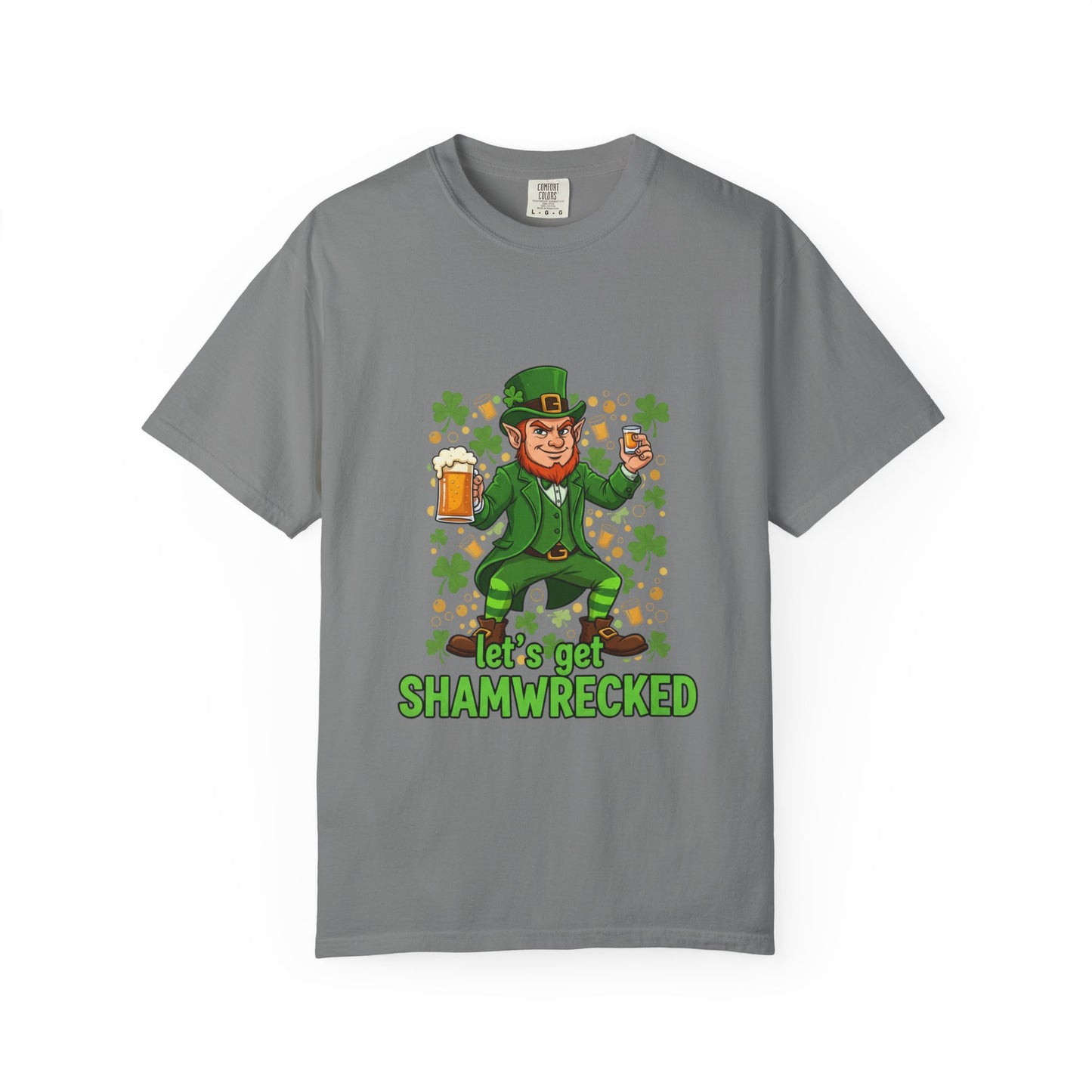 Let's Get Shamwrecked T-shirt | Leprechaun Beer St. Patrick's Day Tee