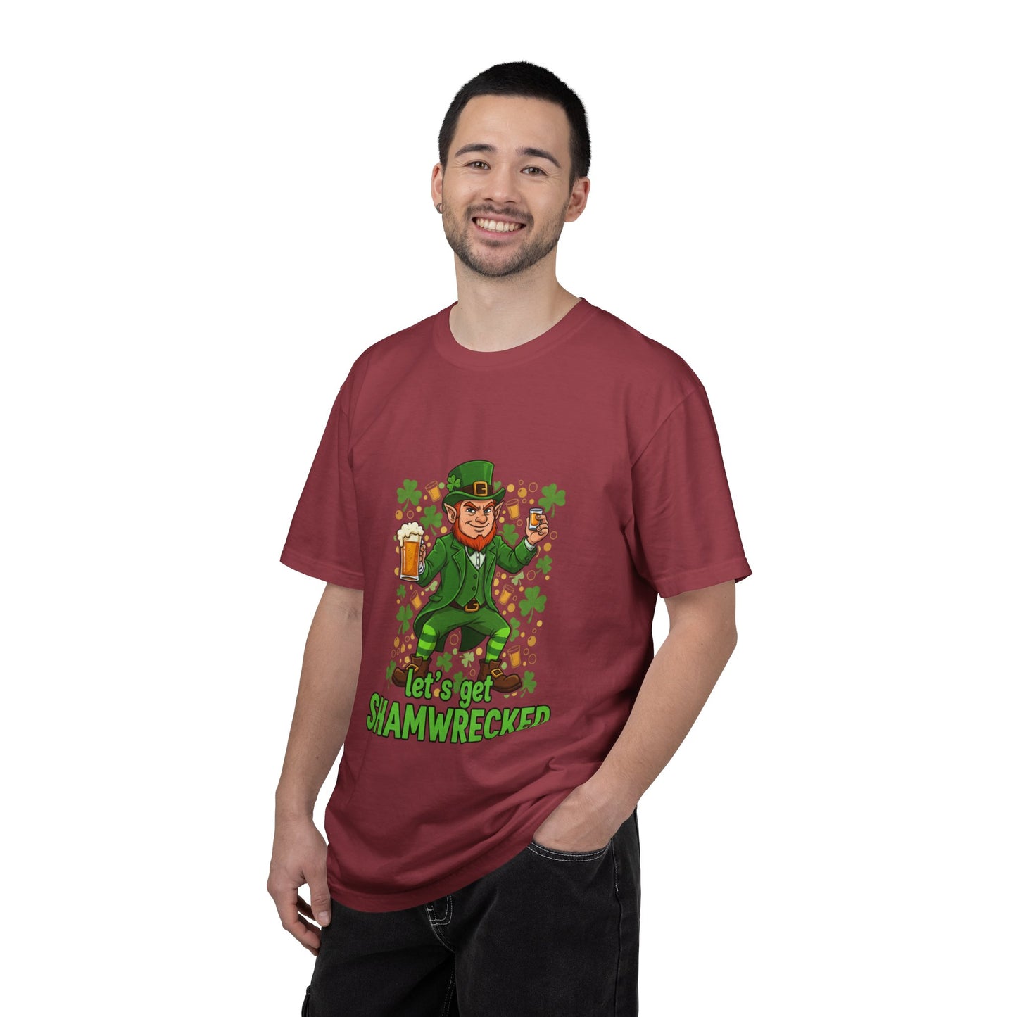 Let's Get Shamwrecked T-shirt | Leprechaun Beer St. Patrick's Day Tee