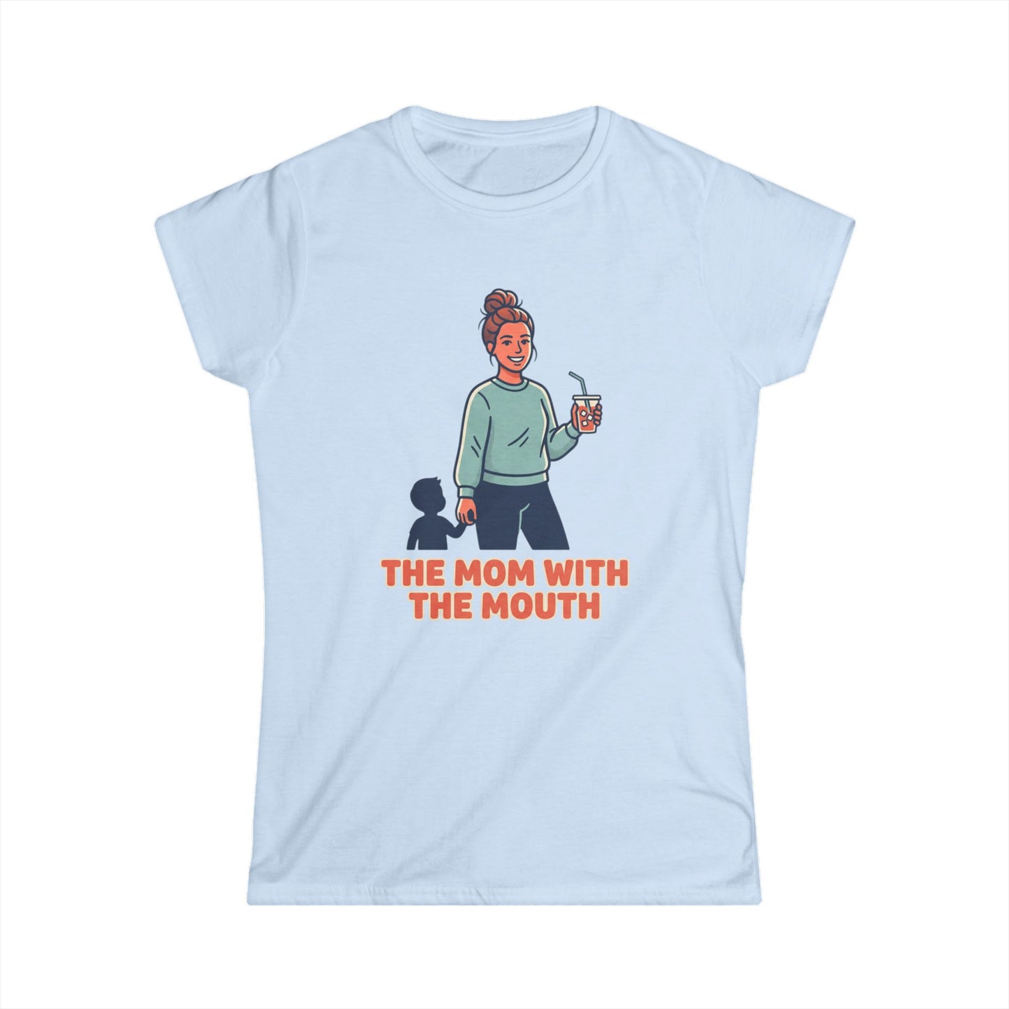 The Mom With The Mouth Tee — Funny Mom Graphic T-Shirt
