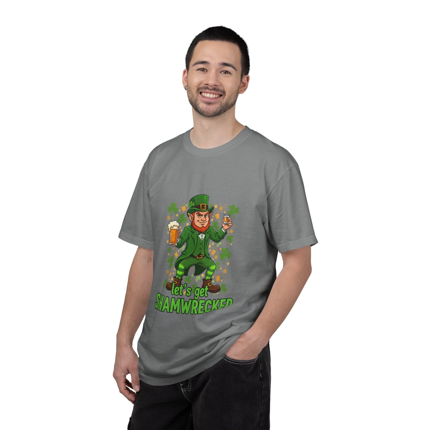 Let's Get Shamwrecked T-shirt | Leprechaun Beer St. Patrick's Day Tee