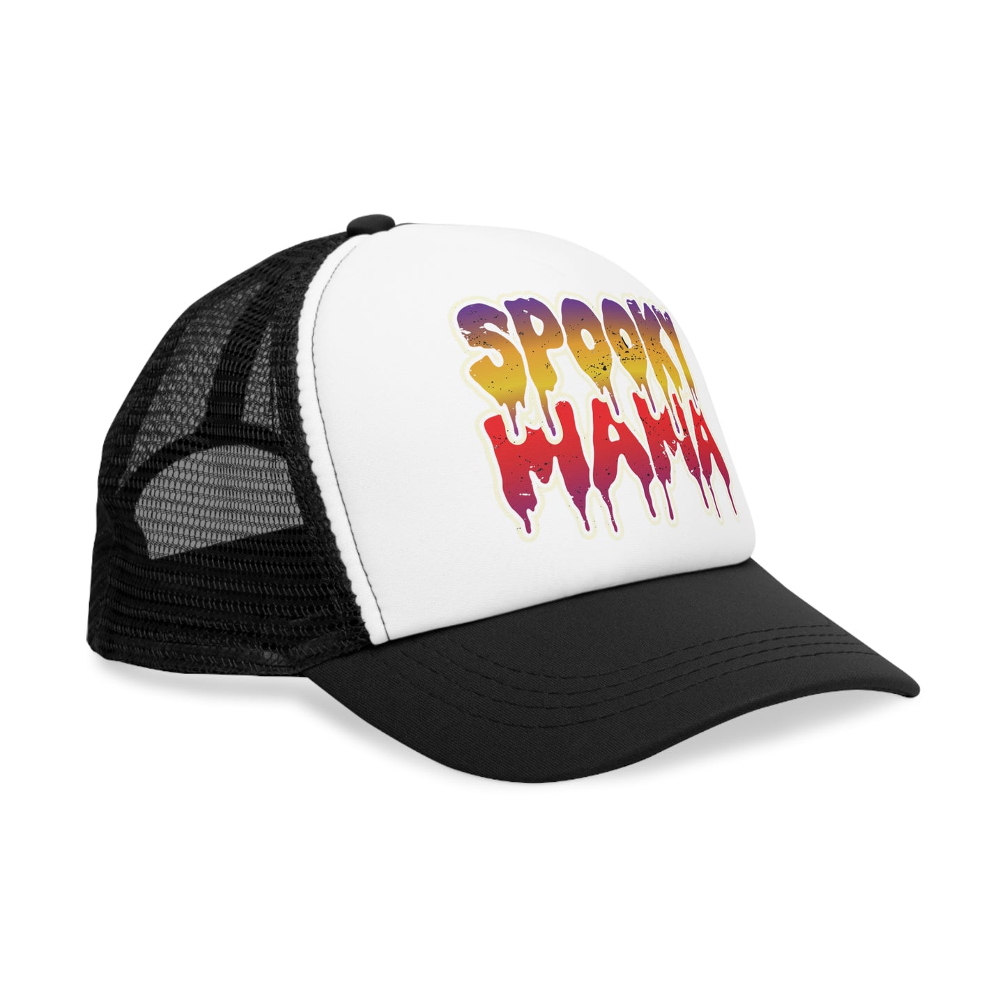 Spooky Mama Mesh Cap | Fun Hat for Halloween, Costume Parties, Moms, Fall Fashion, Gift for Moms