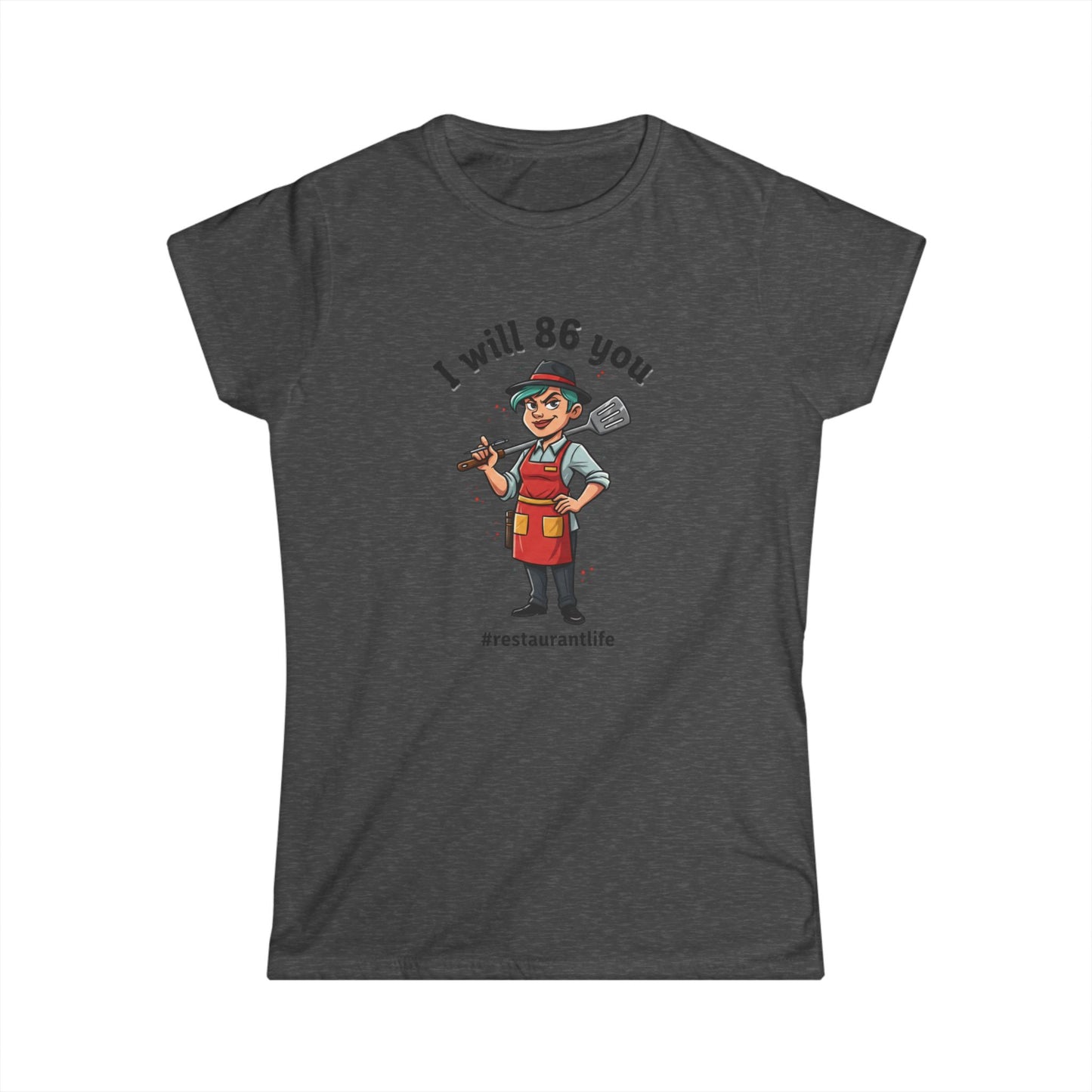 I Will 86 You waiter graphic Tee | Restaurant Life, Kitchen Staff Shirt, funny tee