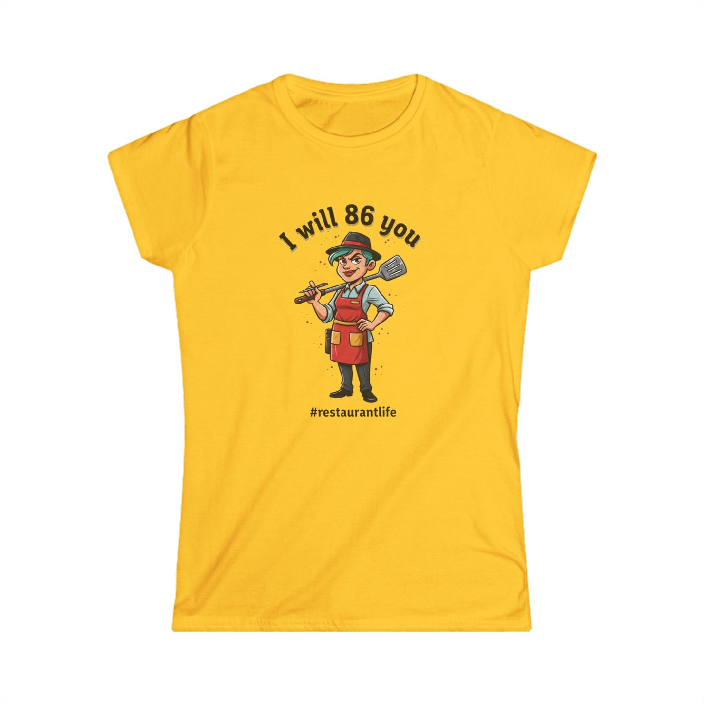 I Will 86 You waiter graphic Tee | Restaurant Life, Kitchen Staff Shirt, funny tee