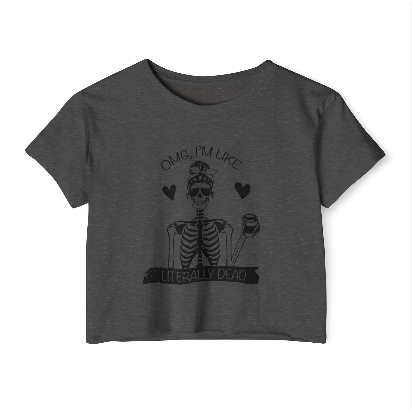 Women's Festival Crop Top, Fun Summer Tee, Halloween Party Shirt, Trendy Graphic Top, Casual Weekend Outfit