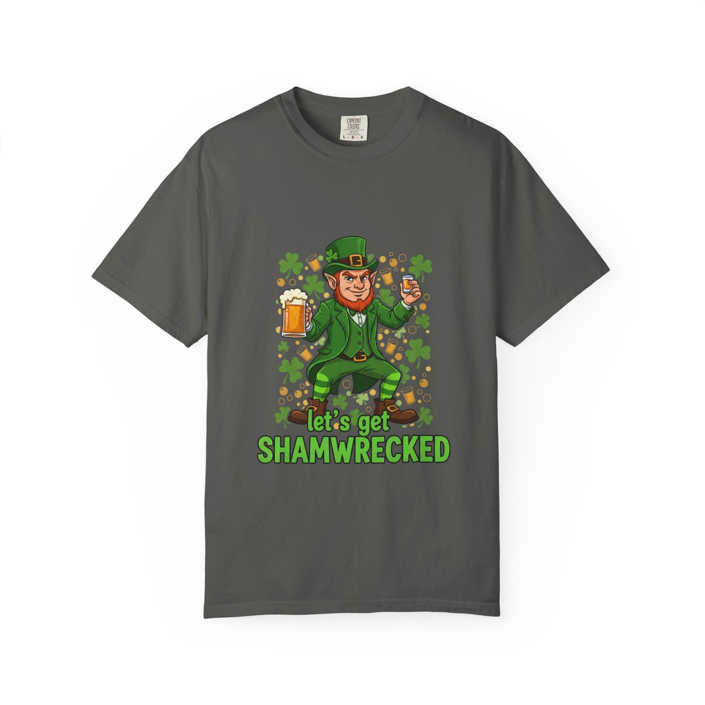 Let's Get Shamwrecked T-shirt | Leprechaun Beer St. Patrick's Day Tee
