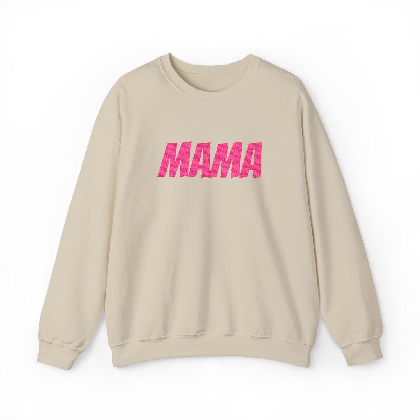 Pink Glitter MAMA Crewneck Sweatshirt | Mama Mom Mother's Day Top