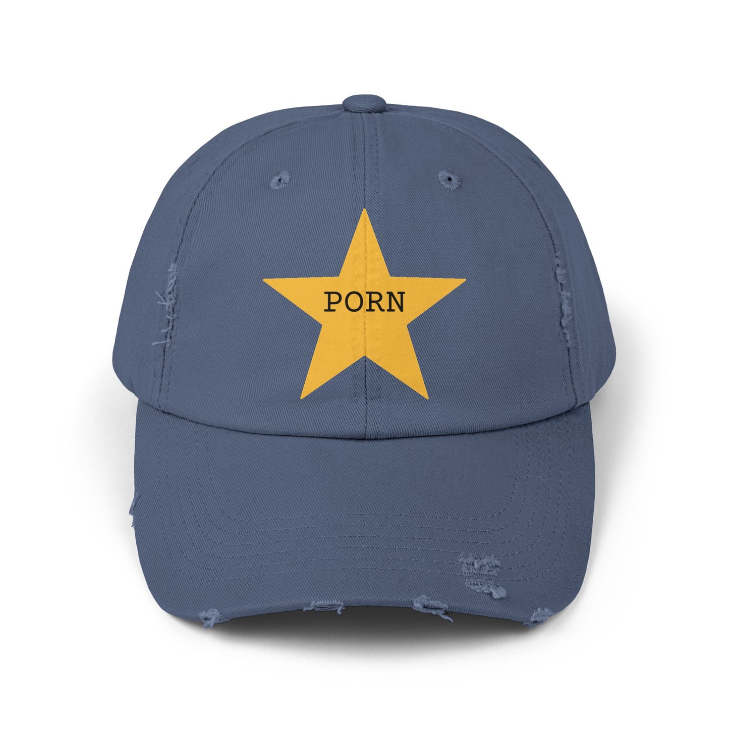 Trendy Unisex Distressed Cap with Statement Design, Casual Hat, Fashion Accessory, Gift for Him, Gift for Her, Everyday Style