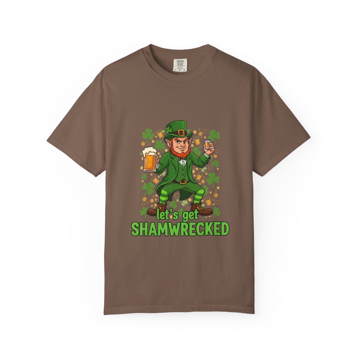 Let's Get Shamwrecked T-shirt | Leprechaun Beer St. Patrick's Day Tee