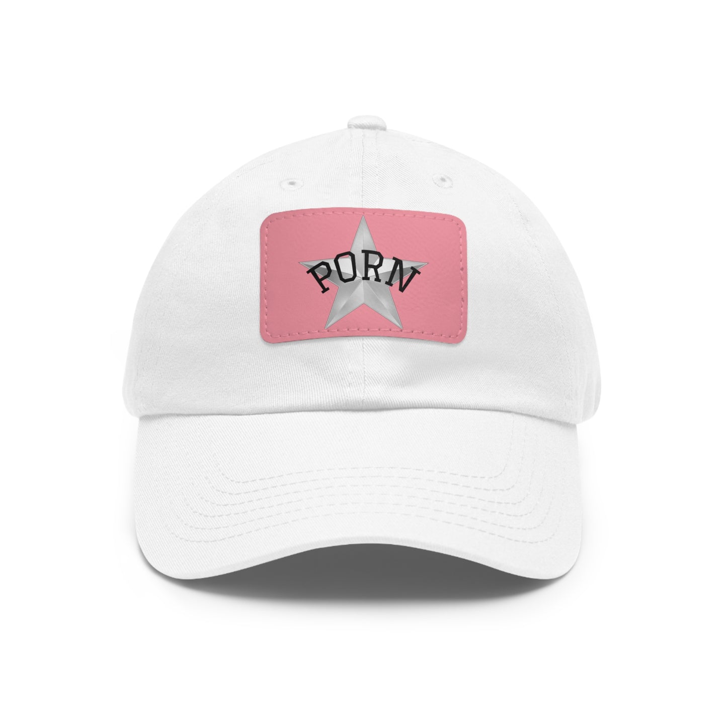 Stylish Dad Hat with Leather Patch, Casual Cap for Men, Summer Accessory, Fun Gift for Dads, Trendy Headwear. fun gifts for her, stylish womens hat