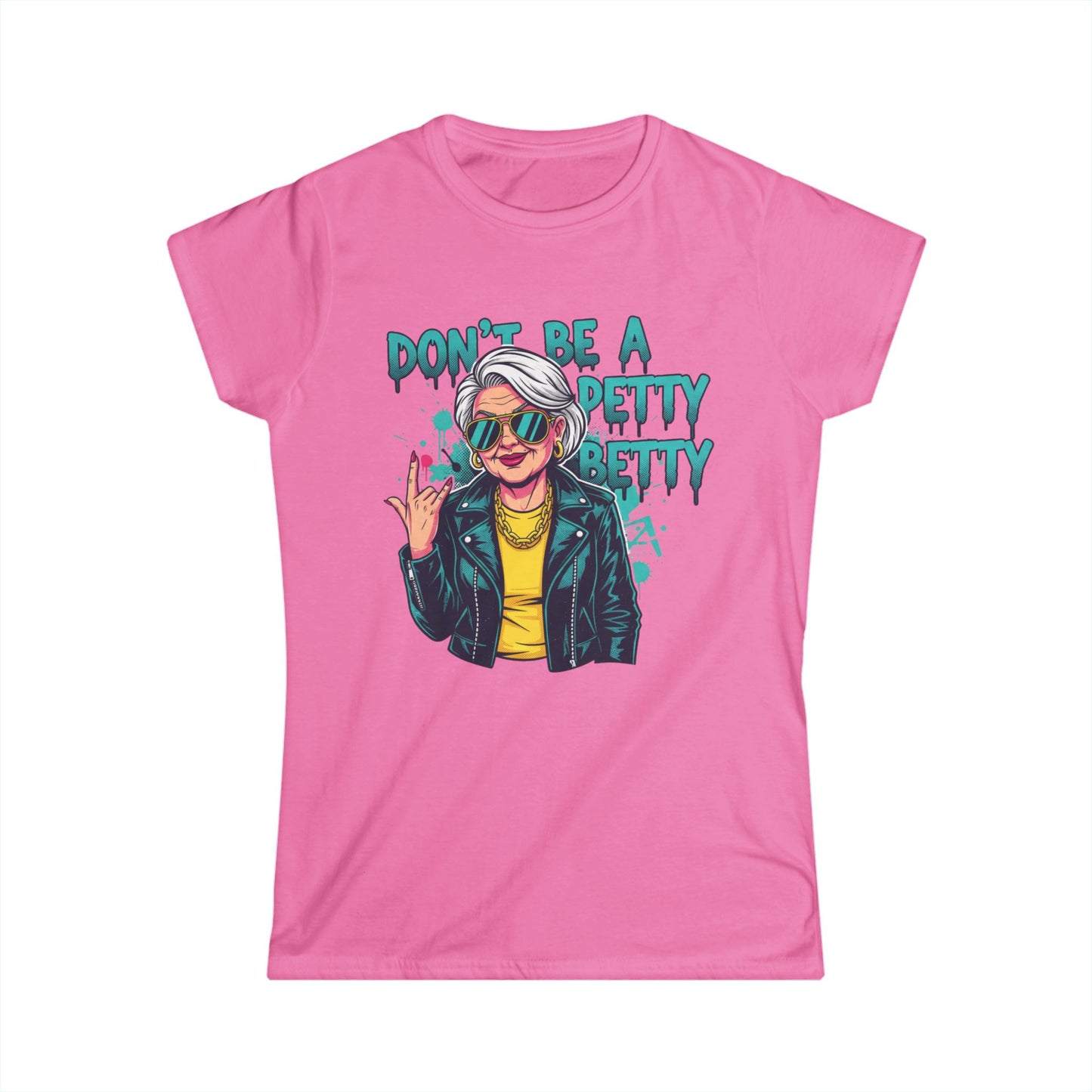 Don't Be A Petty Pretty Tee | Retro Punk Woman Graphic Shirt