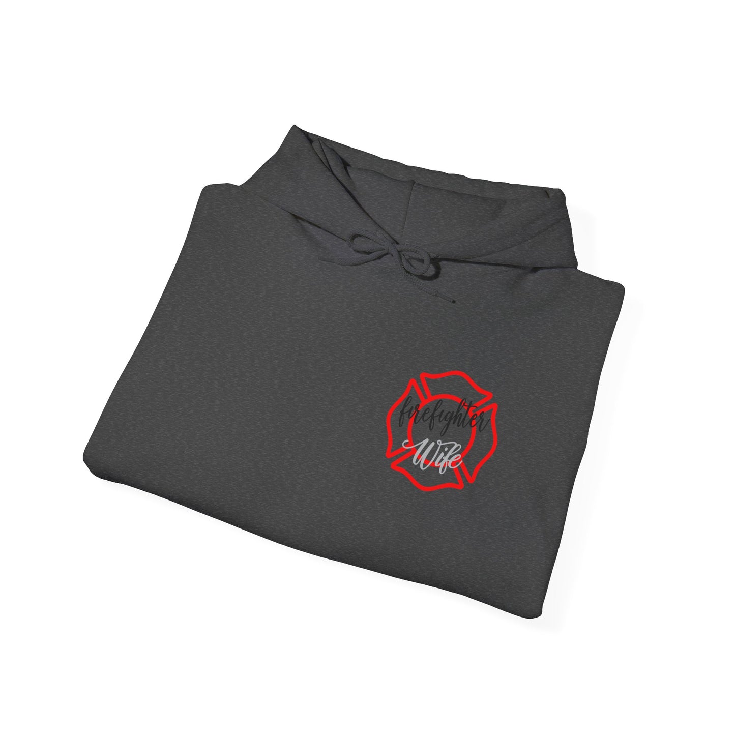 Firefighter Wife Hooded Sweatshirt - Unisex Heavy Blend with Uplifting Design