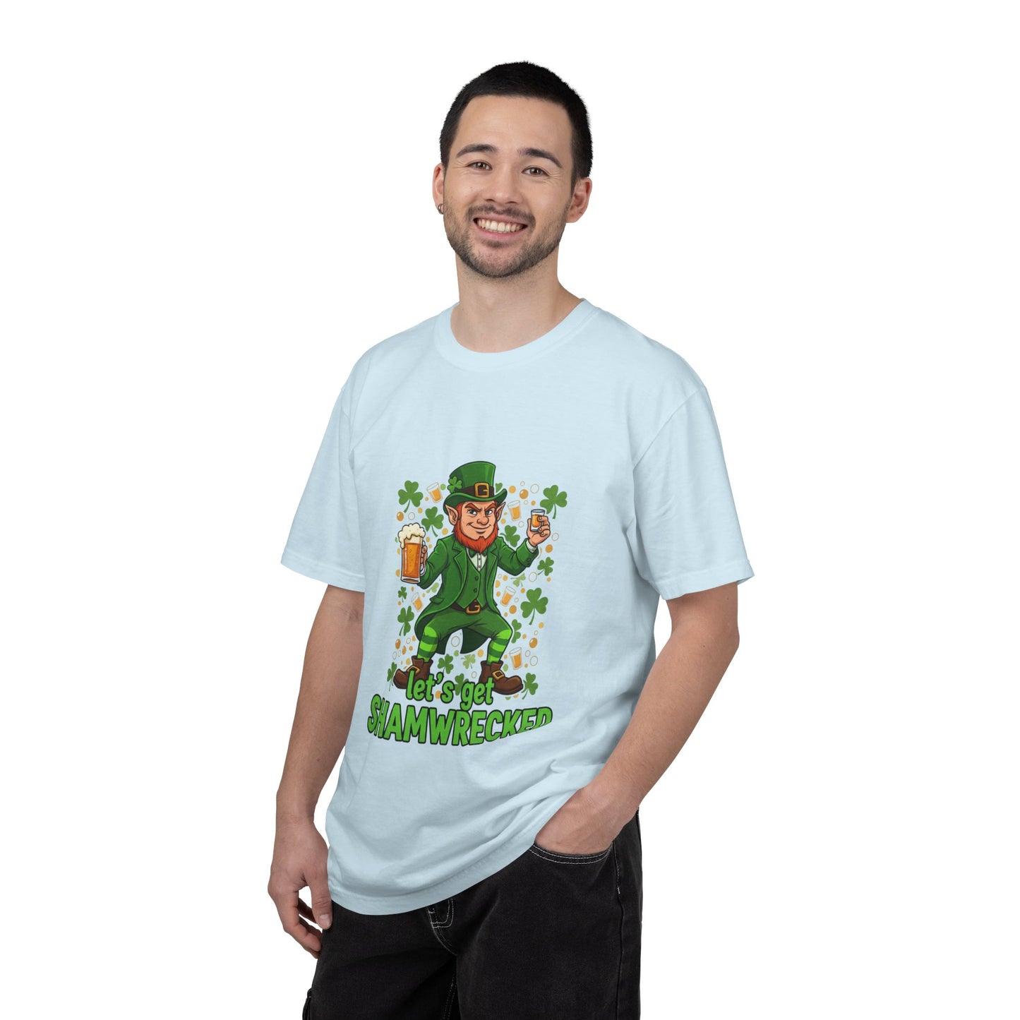 Let's Get Shamwrecked T-shirt | Leprechaun Beer St. Patrick's Day Tee