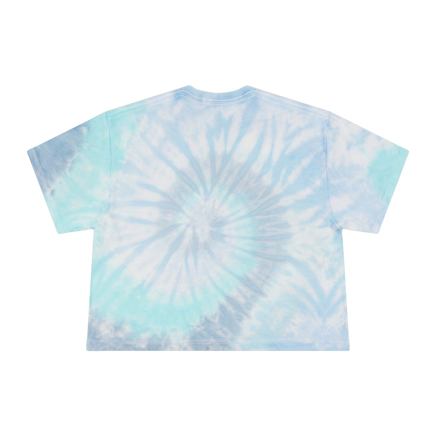 Heart Breaker Rose Artwork Crop Tee | Blue Tie-Dye