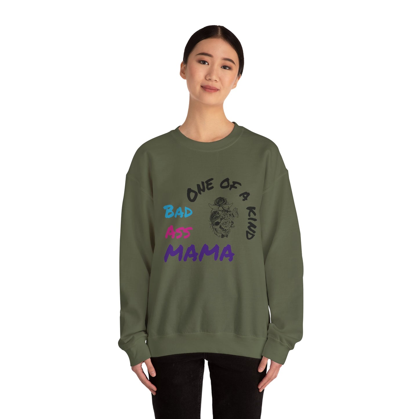 One of a Kind Bad Ass Mama Sweatshirt - Unisex Heavy Blend™ Crewneck