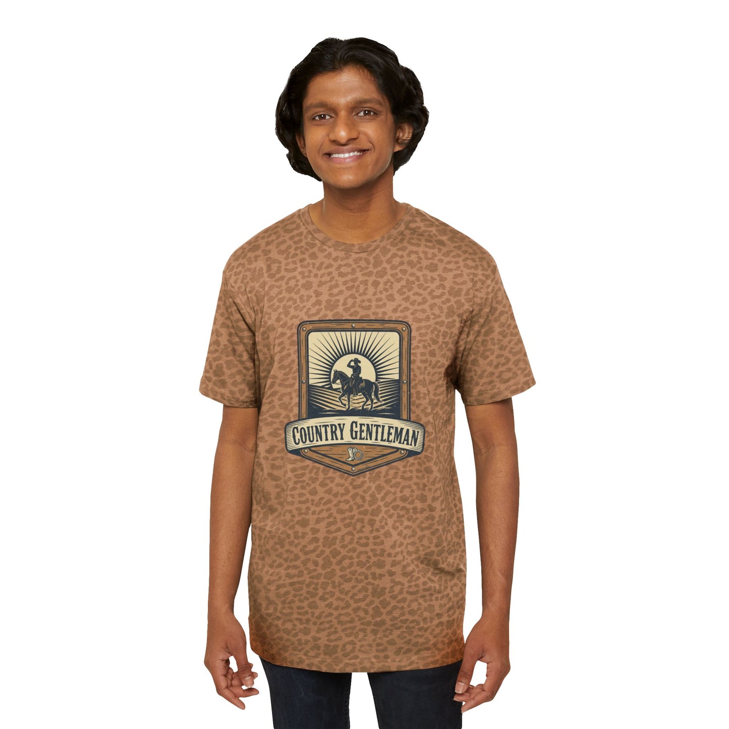 Country Gentleman T‑Shirt — Vintage Western Rodeo Ranch Tee for Men