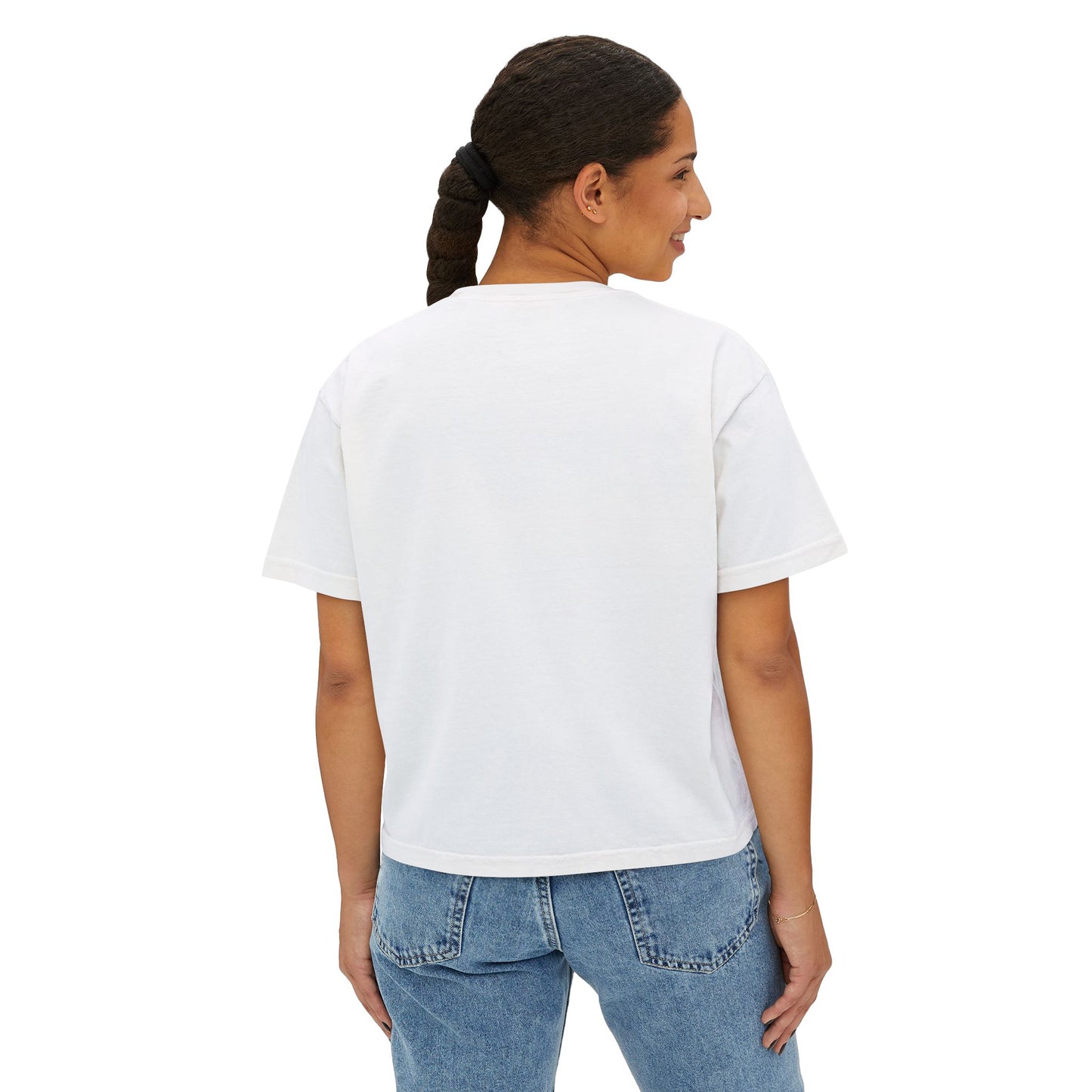 Women's Boxy Tee Not the Nice Sister Graphic Cropped T Shirt funny tee