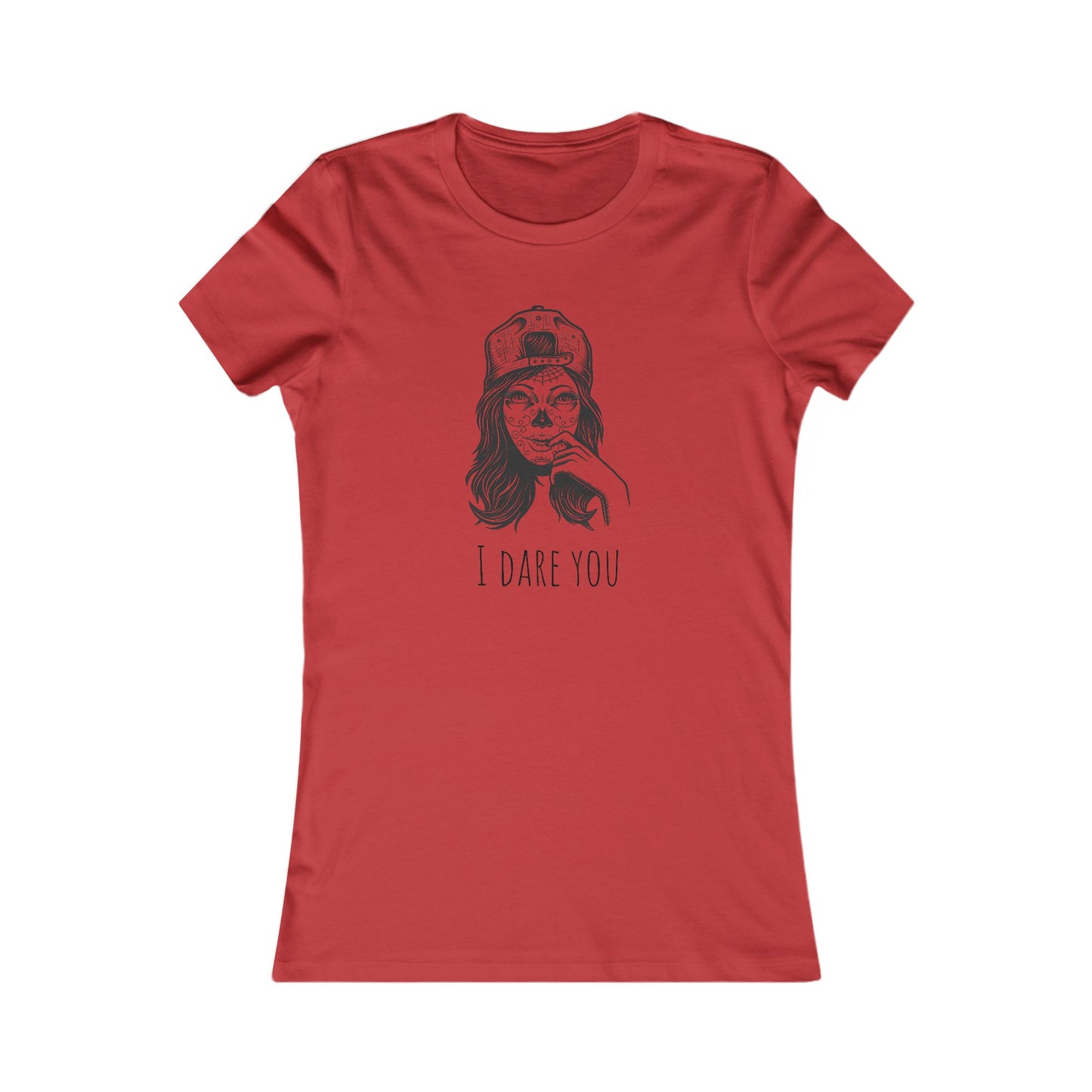 Trendy Graphic Tee, Casual Wear, Unique Gift, Feminine Style, Everyday Comfort, I Dare You, Graphic T-Shirt